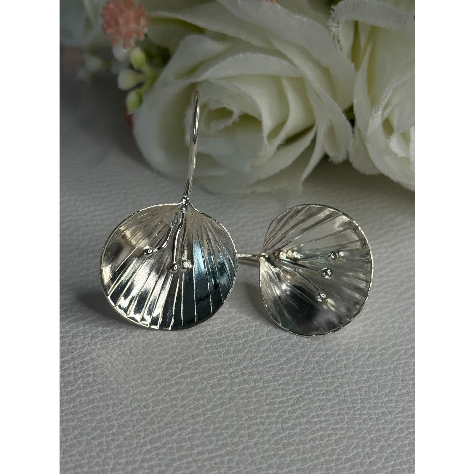 Jewelry 925 STERLING SILVER EARRINGS LENGTH 1.30 INCH Size ONE SIZE - 3 Thumbnail