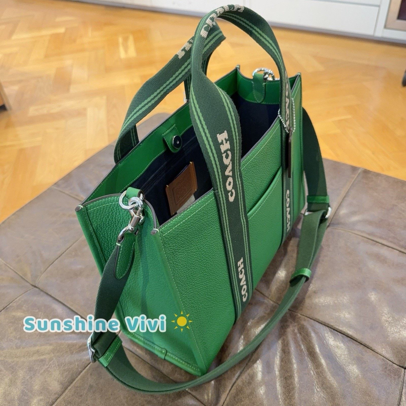Coach NWT Coach CBM10 Smith Tote Bag Leather And Webbing Kelly Size ONE SIZE - 2 Thumbnail