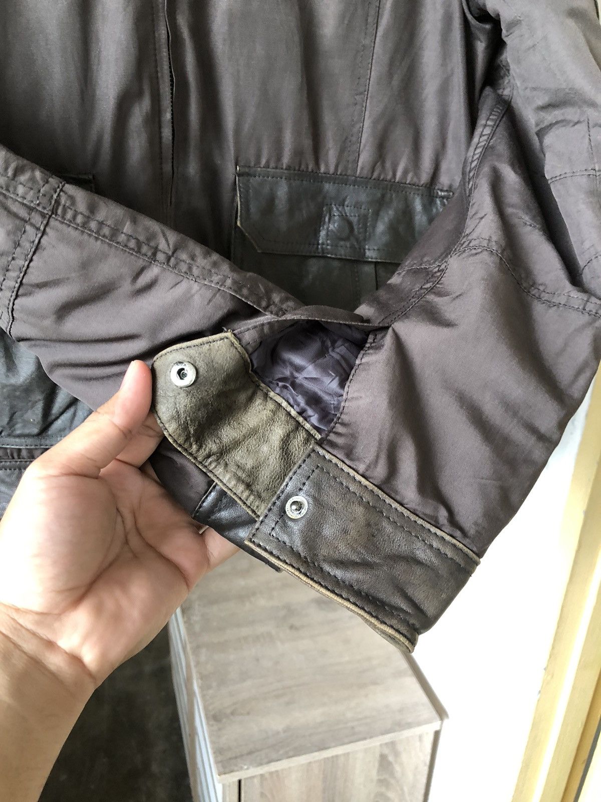 If Six Was Nine Carol Christian Poell Style ZIOSONGZIO Half Leather Jacket Size US M / EU 48-50 / 2 - 12 Thumbnail