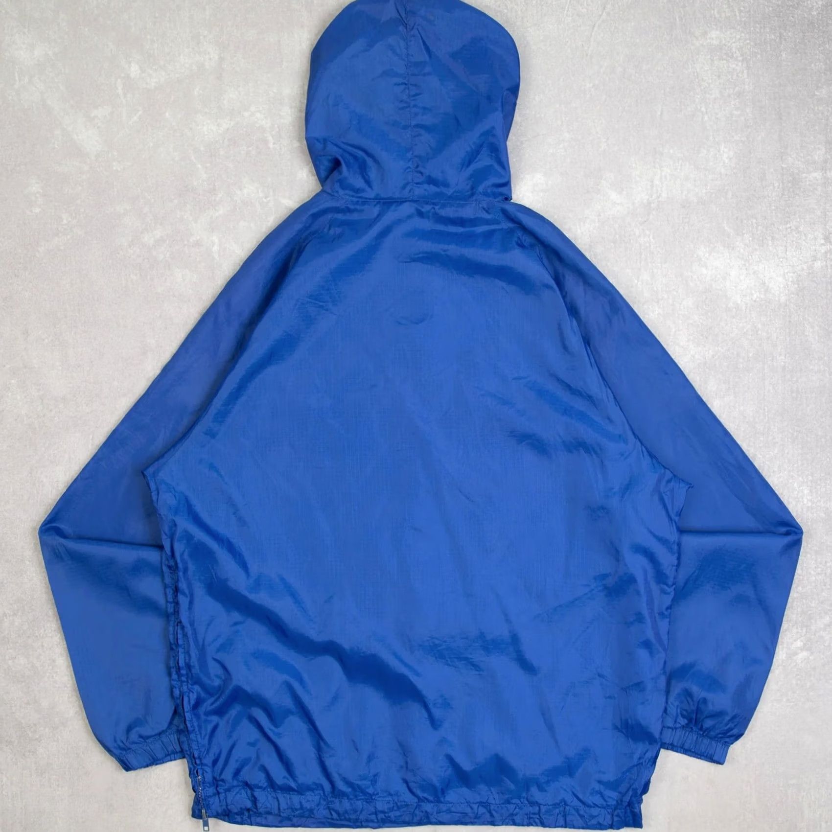 Vintage Vintage Braves Track Hooded Jacket Medium Mens Blue Windbreaker Size US M / EU 48-50 / 2 - 2 Thumbnail