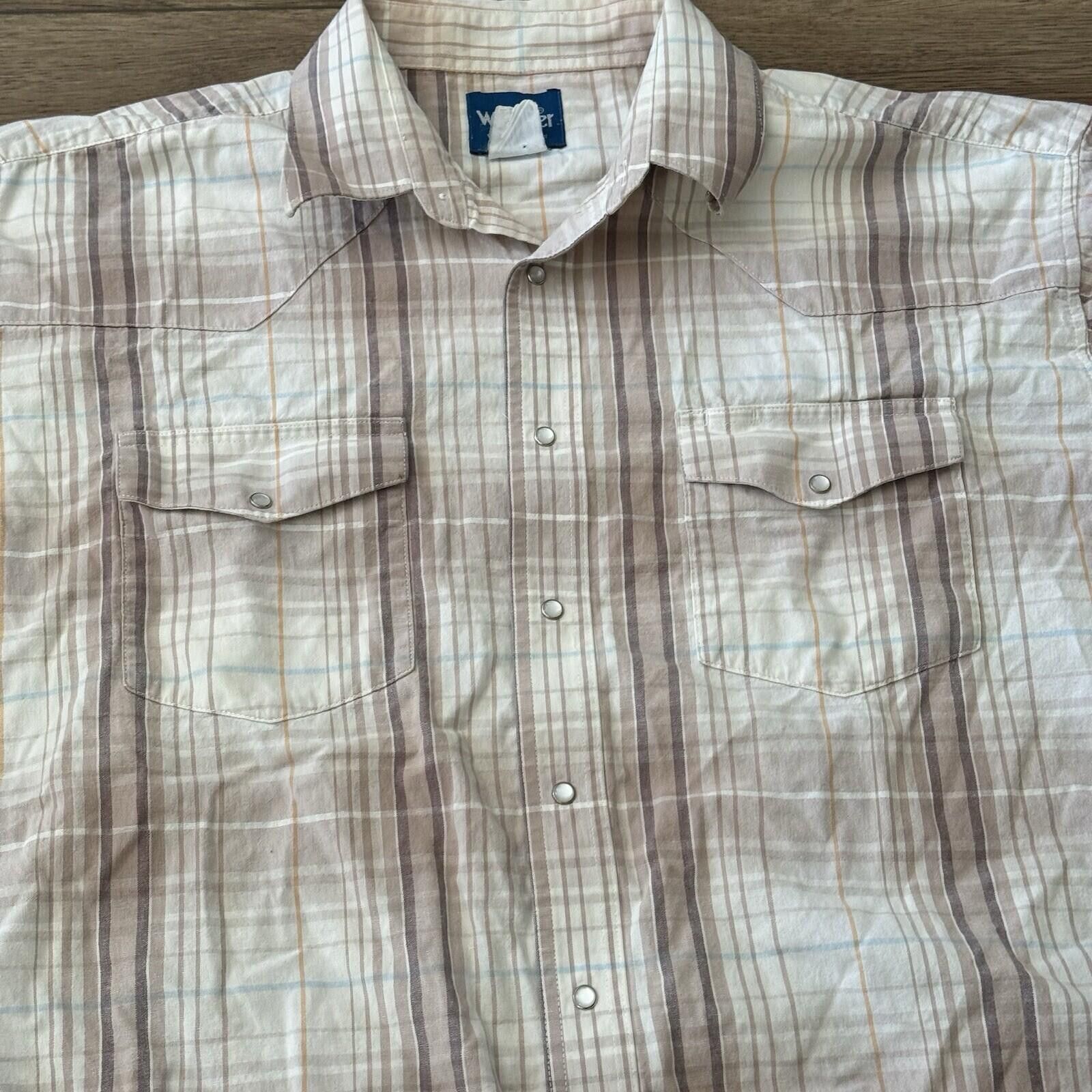 Wrangler Vintage Wrangler Western Plaid Cowboy Snap Shirt Y2K Size US XXL / EU 58 / 5 - 2 Thumbnail