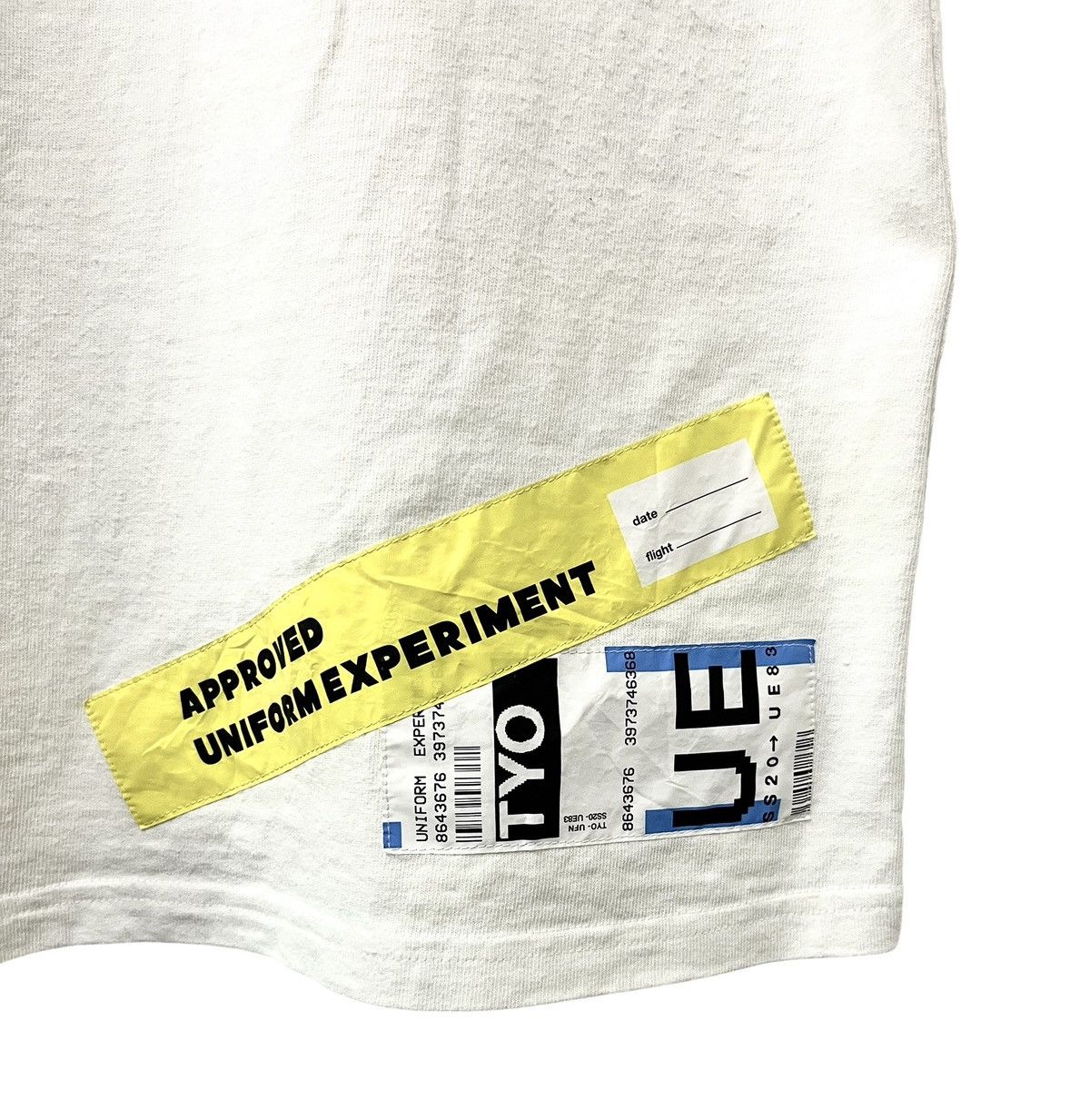 uniform experiment UNIFORM EXPERIMENT SOPHNET ATTENTION TAG JAPANESE TSHIRT Size US M / EU 48-50 / 2 - 8 Thumbnail