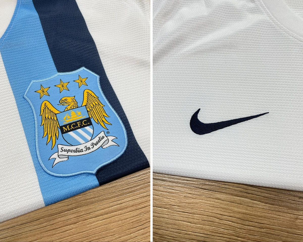 Nike Nike Manchester City 2013-14 Away Jersey Shirt White Etihad Size US M / EU 48-50 / 2 - 14 Thumbnail