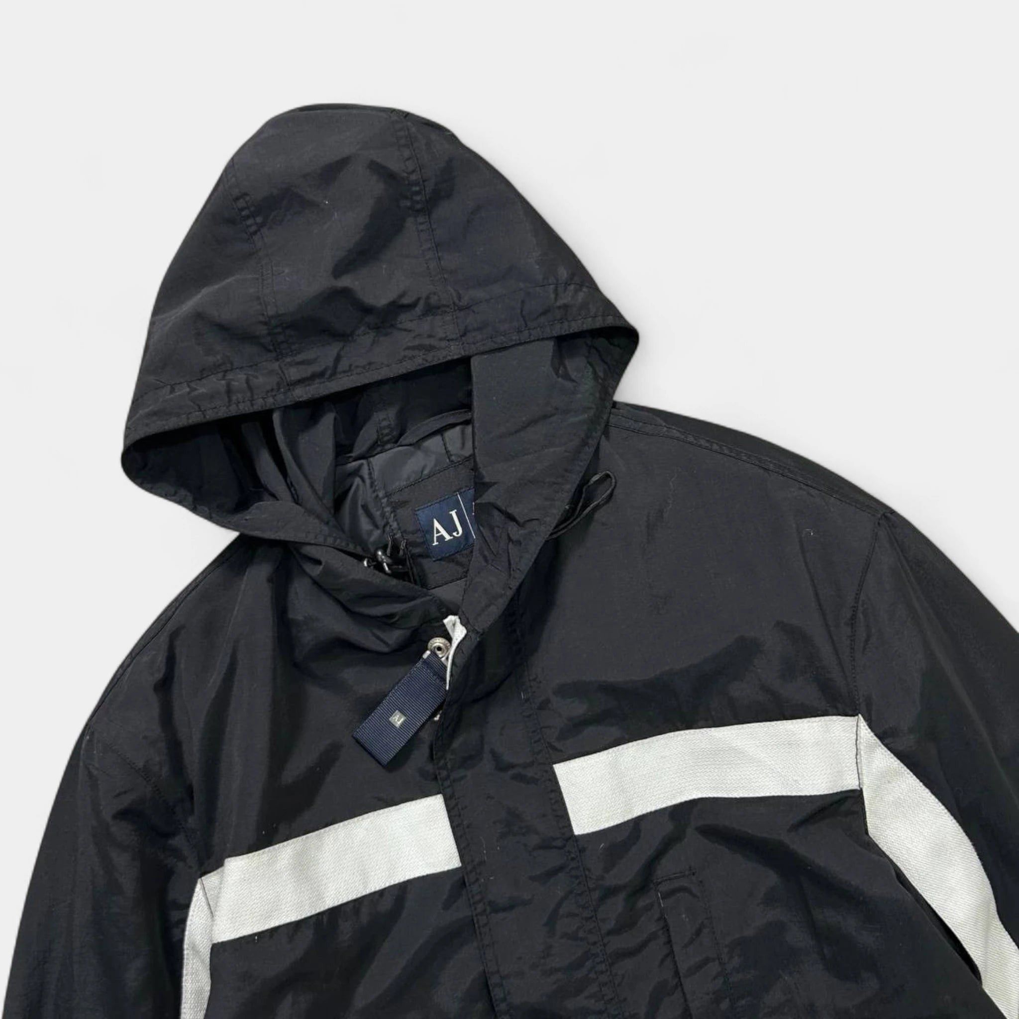 Armani Armani Jeans Classic Black Windbreaker Jacket Size US L / EU 52-54 / 3 - 2 Thumbnail