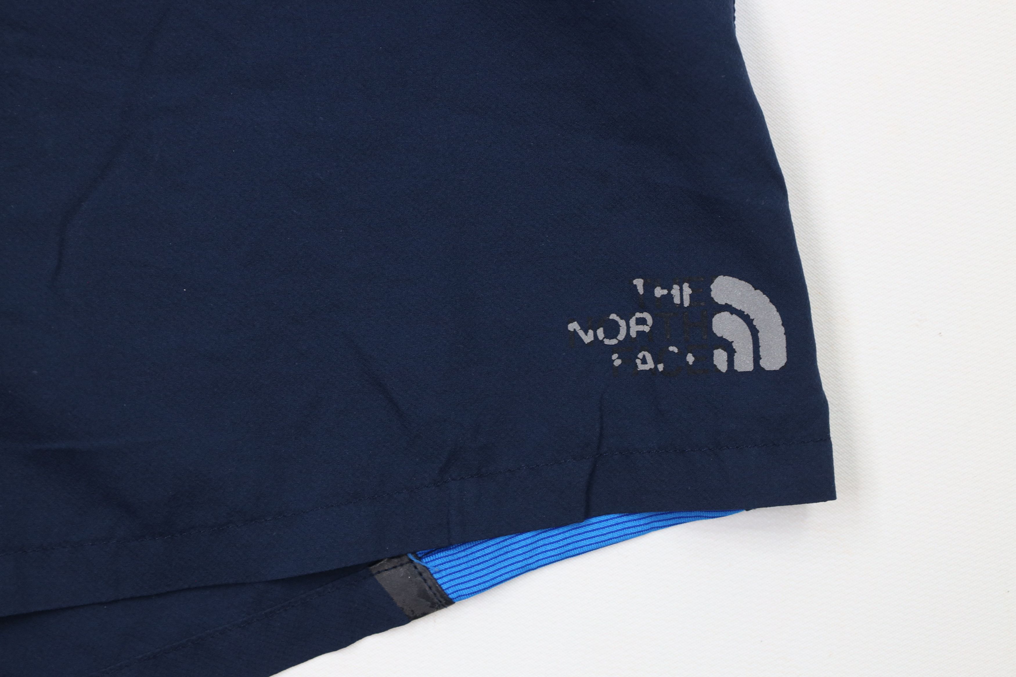 The North Face × Vintage The North Face Spell Out Lined Running Jogging Shorts Blue Size US 34 / EU 50 - 5 Thumbnail