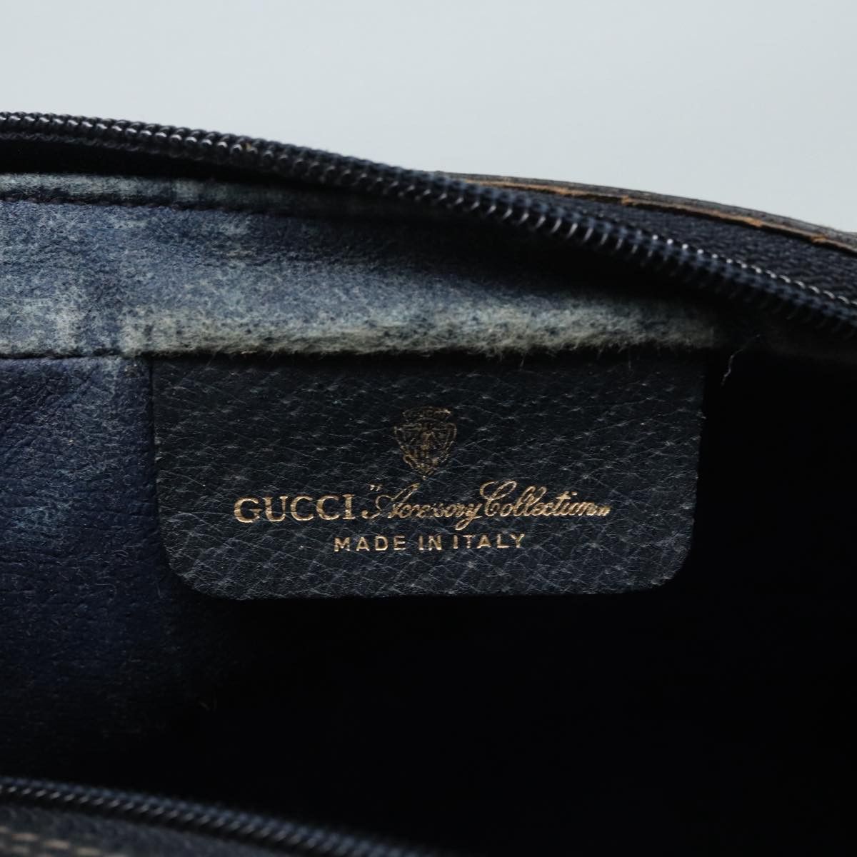 Gucci GUCCI GG Supreme Sherry Line Clutch Bag Pvc Red Navy Size ONE SIZE - 9 Thumbnail