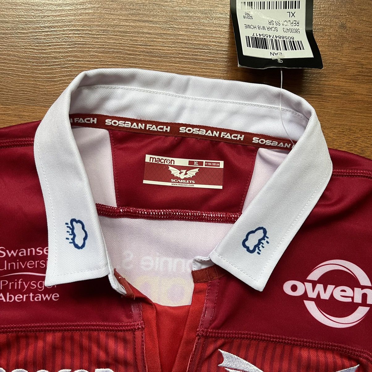 Macron × Vintage NWT SCARLETS MACRON 2018/2019 RUGBY HOME JERSEY Size US XL / EU 56 / 4 - 5 Thumbnail