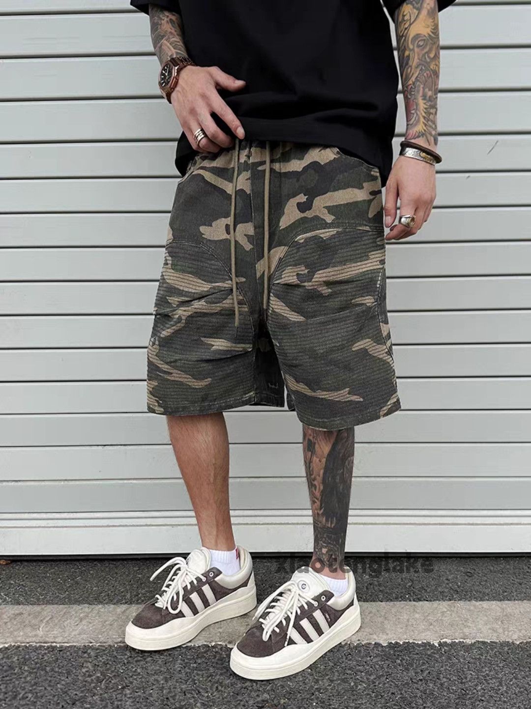 Vintage zx Balenciaga rickowens style patchwork loose faded shorts Size US 34 / EU 50 - 2 Thumbnail