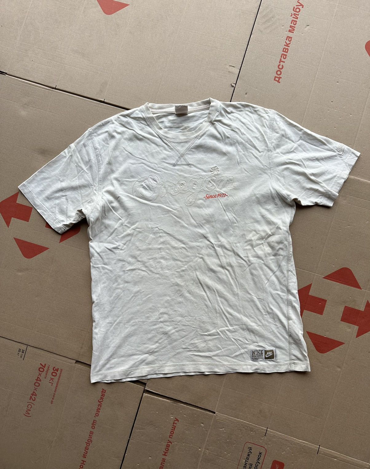 Nike × Vintage Vintage Nike Oregon 1999 T-Shirt Y2K Custom Distressed Size US XL / EU 56 / 4 - 3 Thumbnail