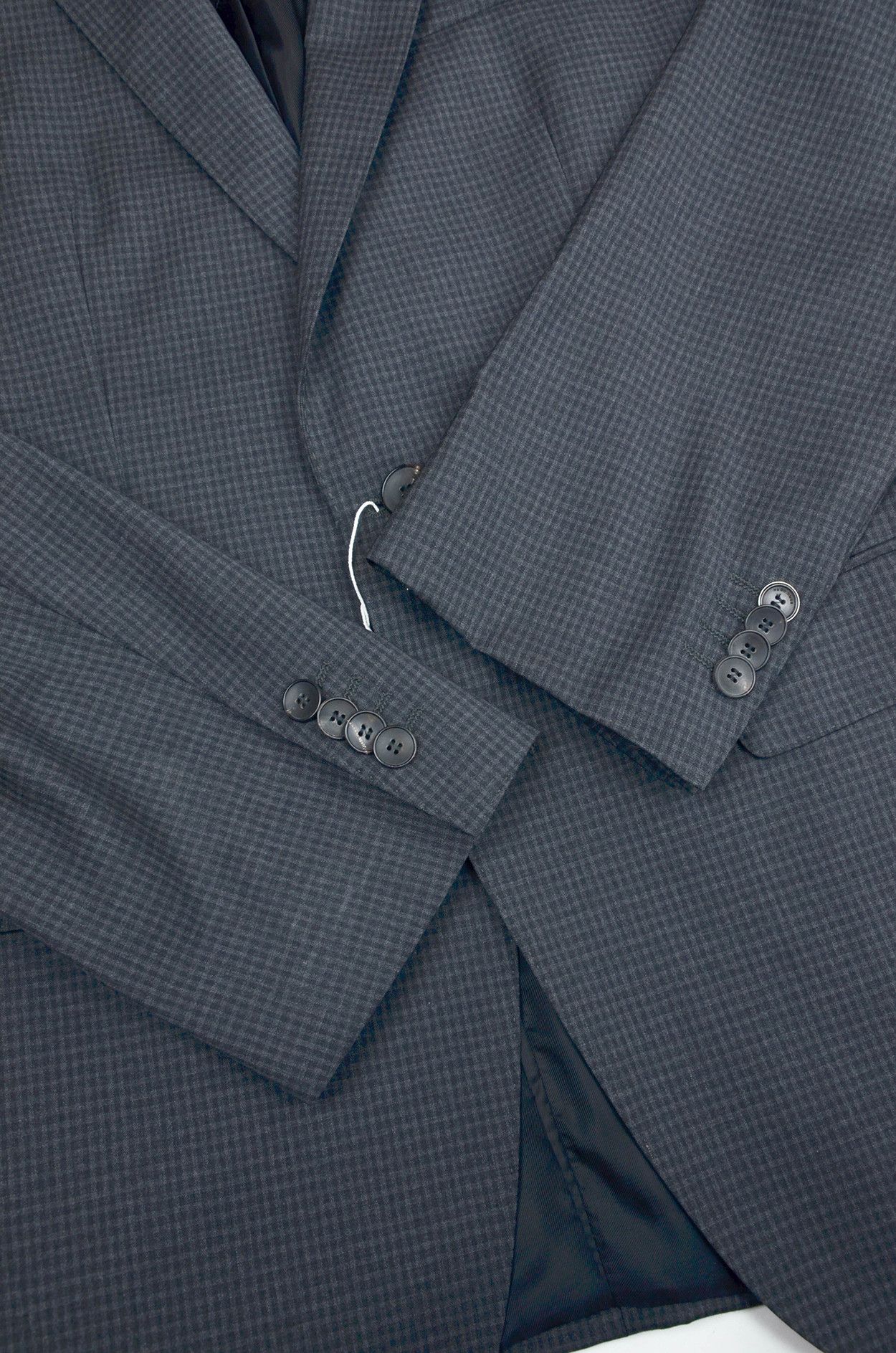 Hugo Boss Hugo Boss Grey Check Wool Blazer - Size 38R Size 38R - 3 Thumbnail