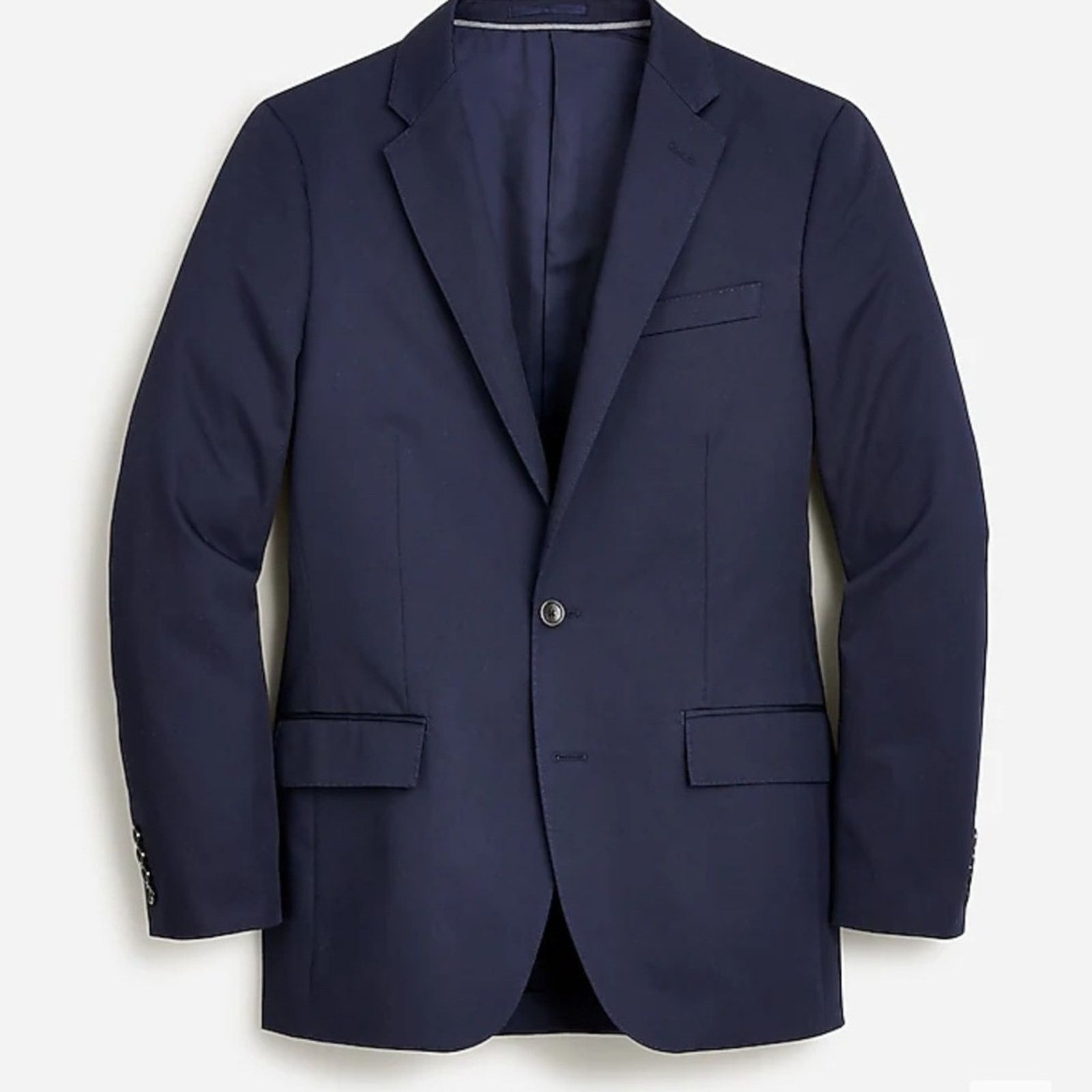 J.Crew J. Crew Navy Ludlow Slim Fit Italian Chino Jacket Size 40R - 4 Thumbnail