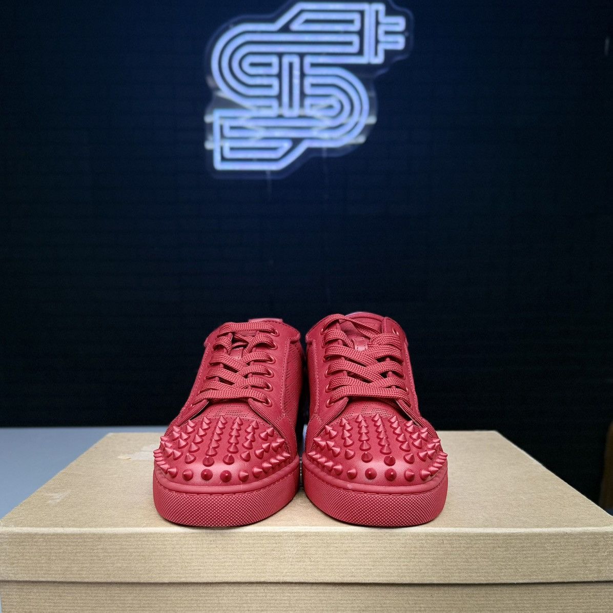 Louis Vuitton Christian Louboutin Junior Spikes Sneakers Size US 8.5 / EU 41-42 - 3 Thumbnail