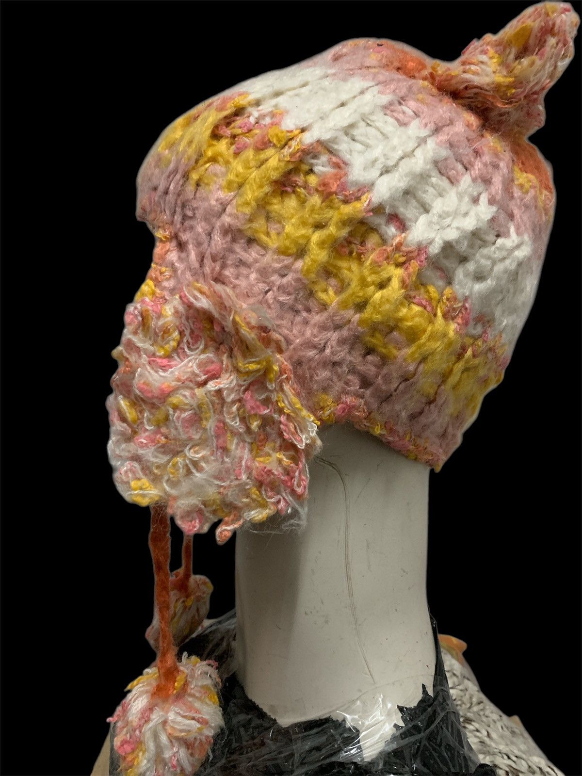 Japanese Brand × Kapital × Vintage Crochet Knitted HandMade Beanie Hats Size ONE SIZE - 5 Thumbnail