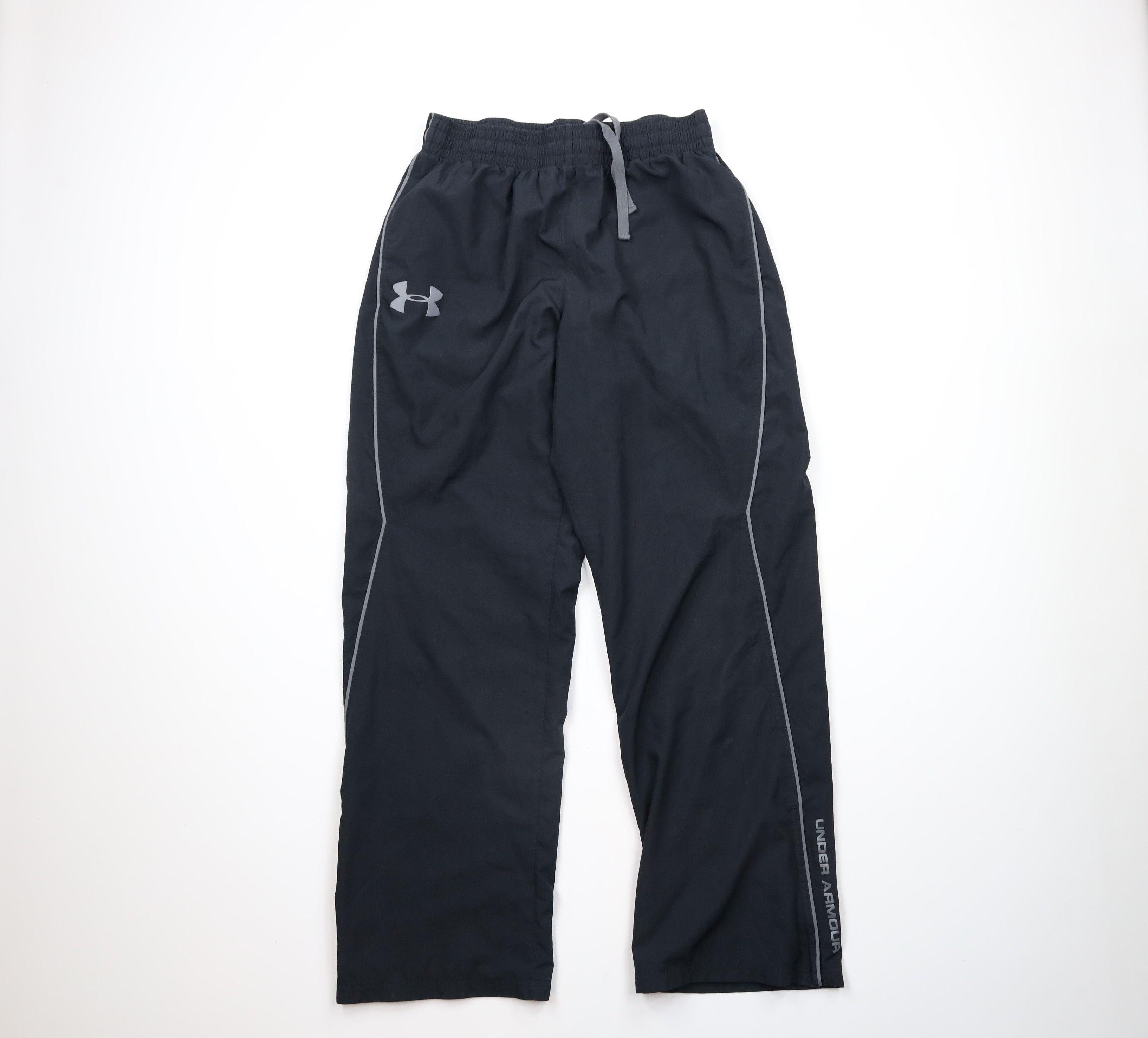 Under Armour × Vintage Under Armour Out Lined Wide Leg Training Gym Pants Black Size US 36 / EU 52 - 1 Thumbnail