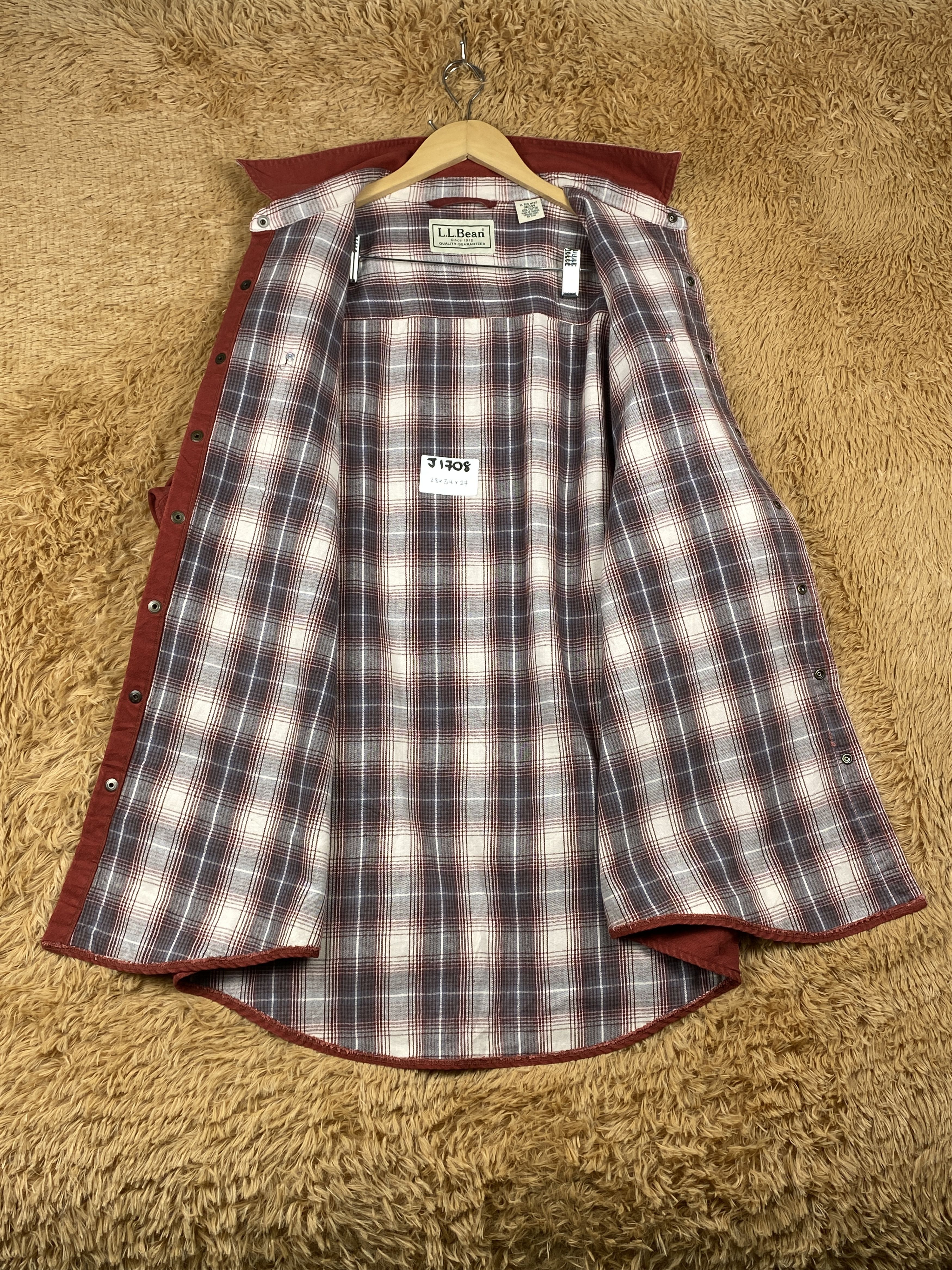 L.L. Bean Vintage L.L. Bean Checkered Lining Jacket Outwear J1708 Size US XL / EU 56 / 4 - 6 Thumbnail