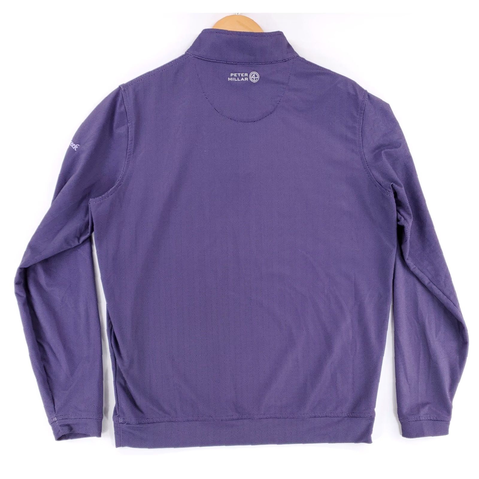 Peter Millar Peter Millar Perth Wicking 1/4 Zip Purple Zig Zag Long Sleeve Shirt Mens M Size US M / EU 48-50 / 2 - 4 Thumbnail