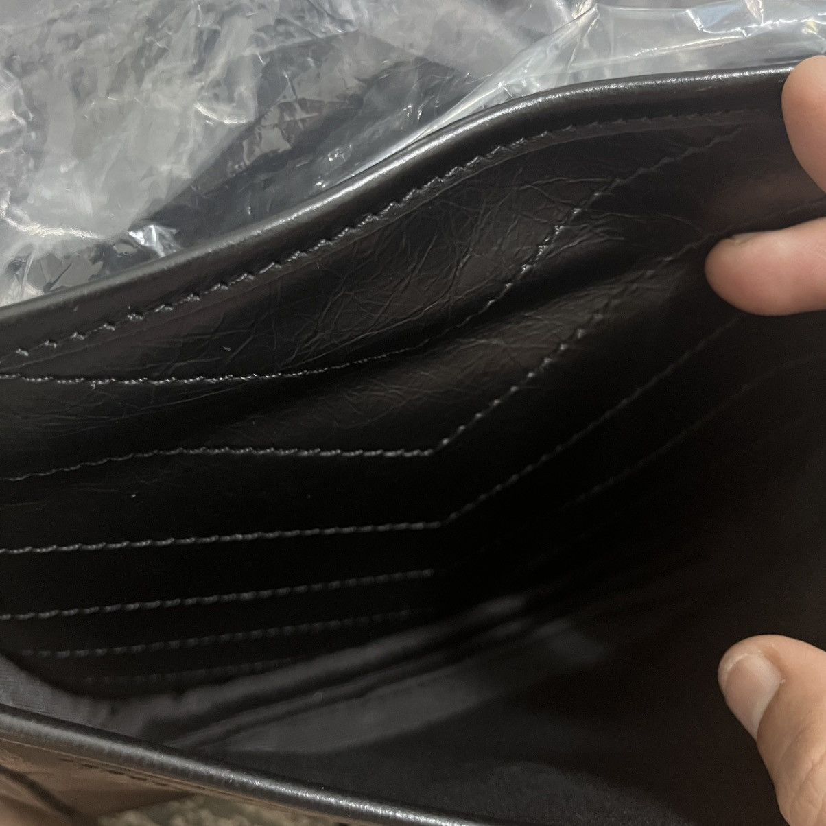 Saint Laurent Paris Authentic Yvest Saint Lauren Niki Chain Leather Shoulder Bag Size ONE SIZE - 9 Thumbnail