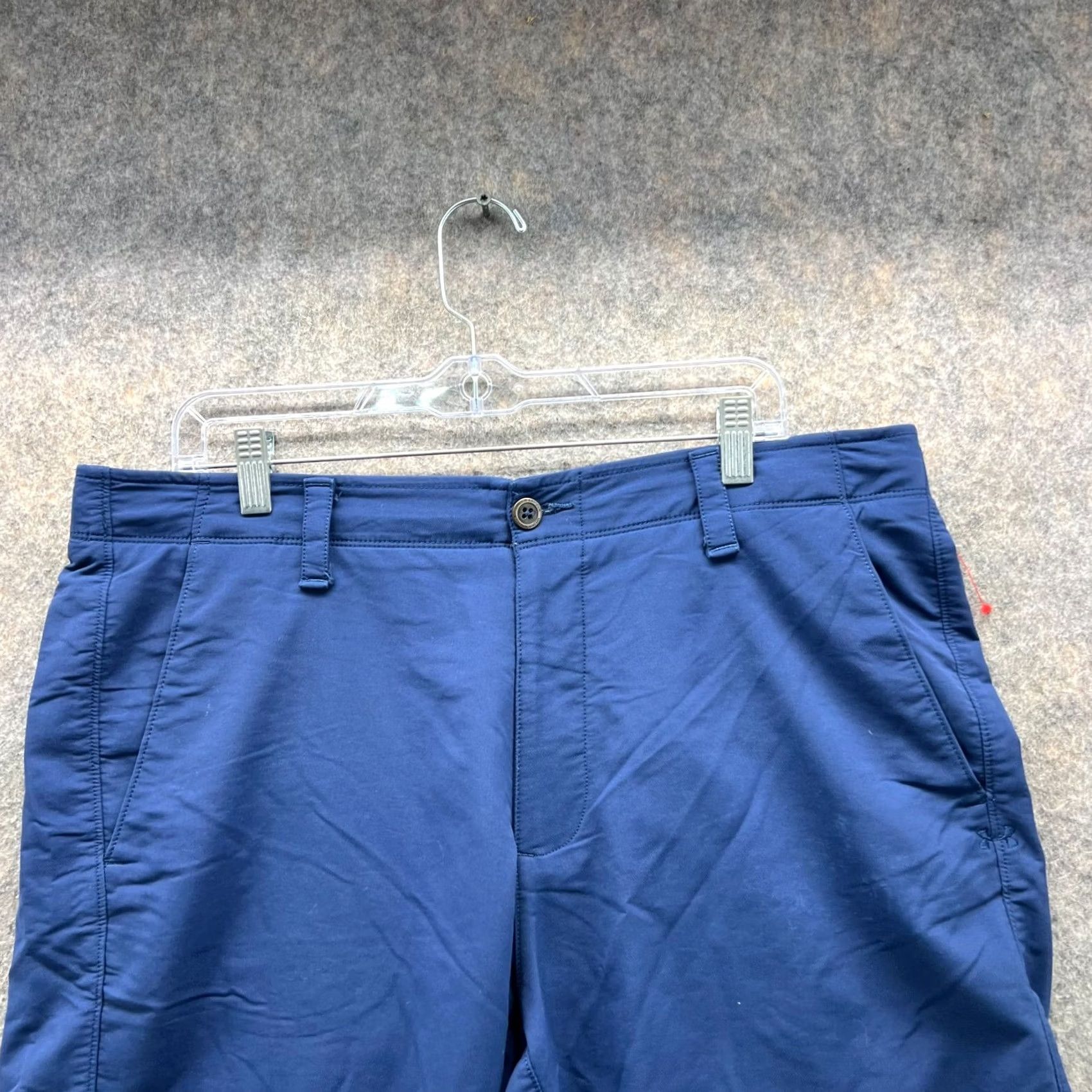 Under Armour Under armour Shorts Mens 36 Blue Men Adult Golf Chino Flat Front Heatgear Loose Fit Size US 36 / EU 52 - 3 Thumbnail