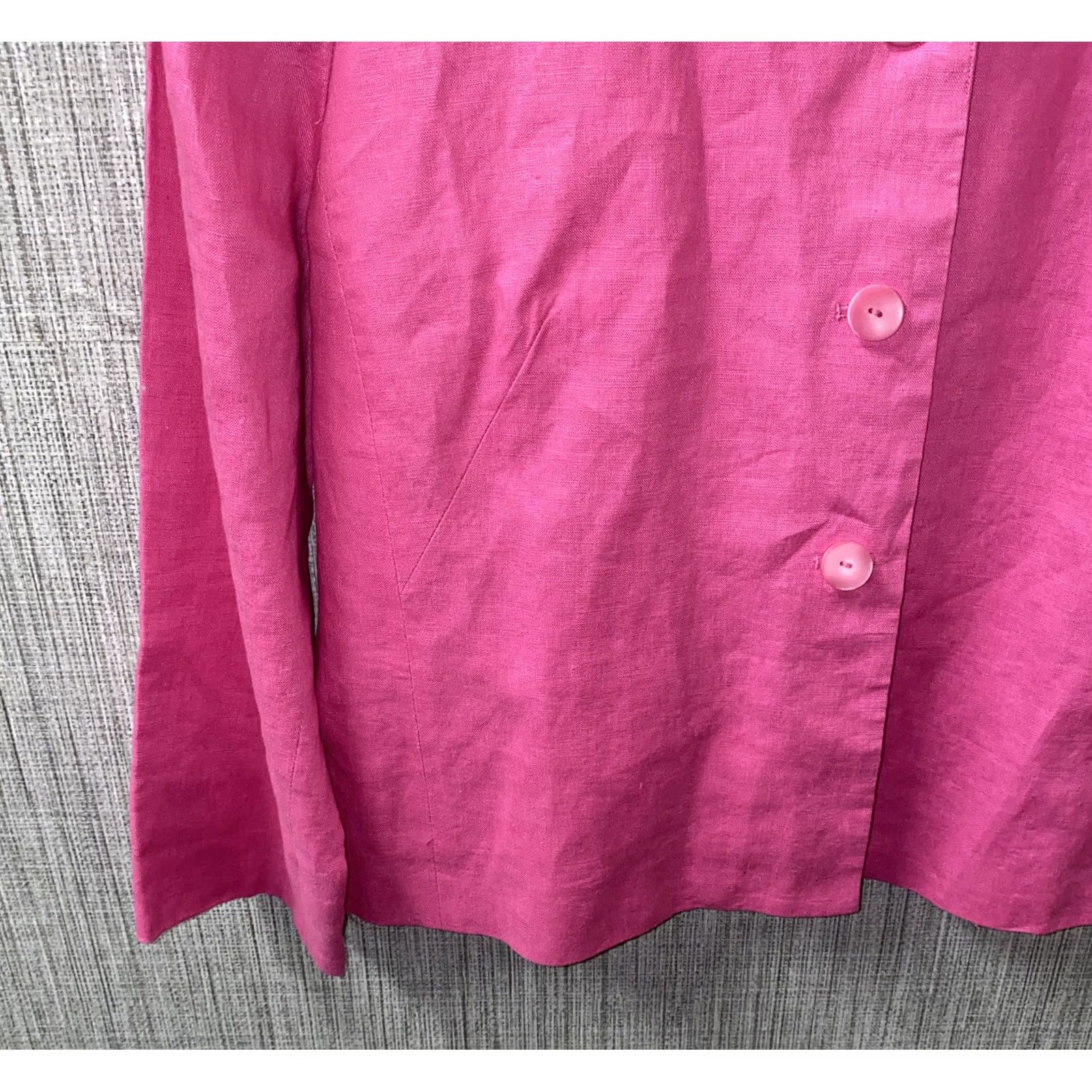 Pendleton Pendleton Jacket Womens Pink Linen 3 Button Size 14 Regular Coat LINEN Polyester Lining Casual Fall Spring Women Shirts & Jackets Size XL / US 12-14 / IT 48-50 - 4 Thumbnail