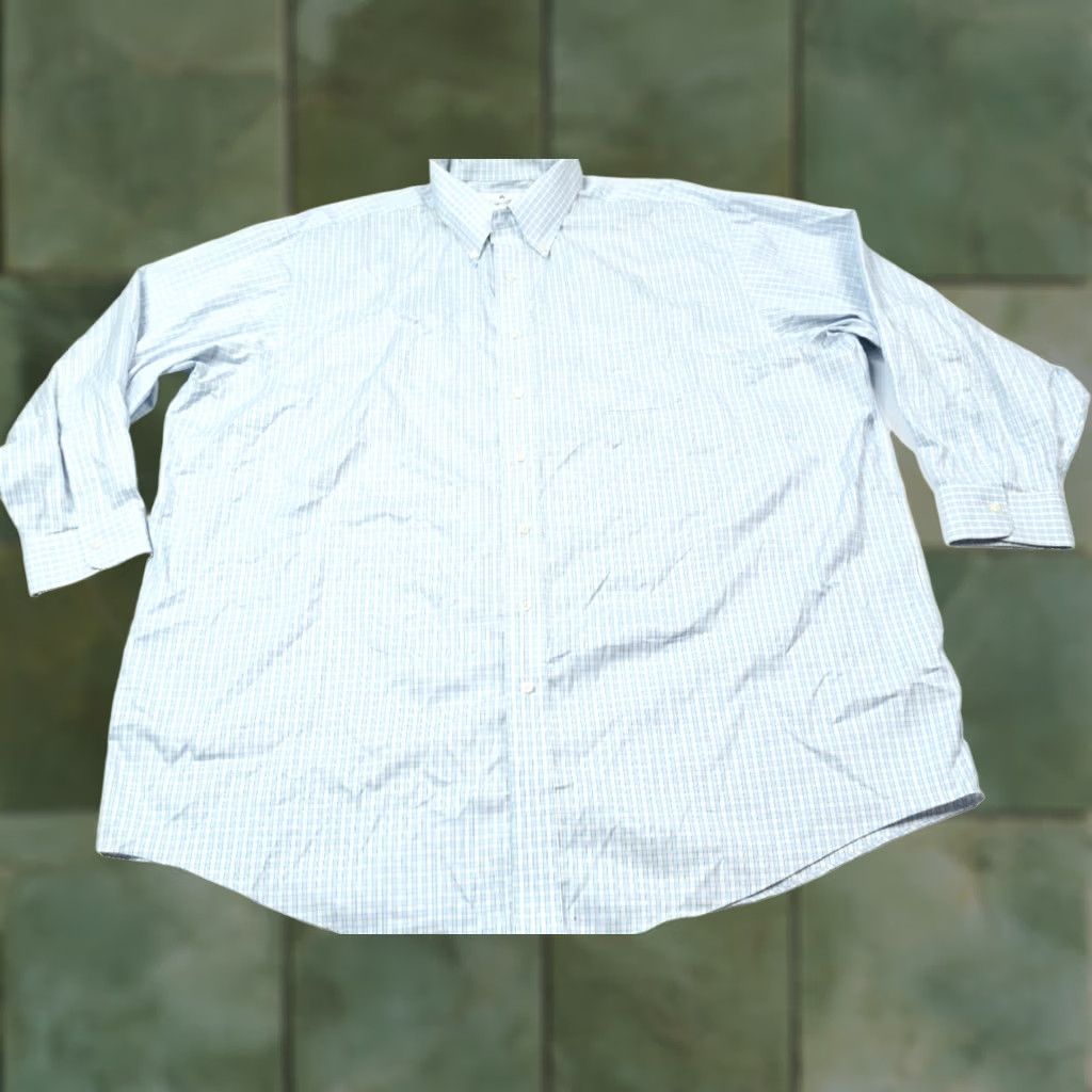 Brooks Brothers Brooks Brothers Madison Performance Shirt Blue Check Coolmax Stretch Dress Shirt Mens 18.5 Regular Long Sleeve Button-Down Collar Vintage No N/A Size US XXL / EU 58 / 5 - 1 Thumbnail