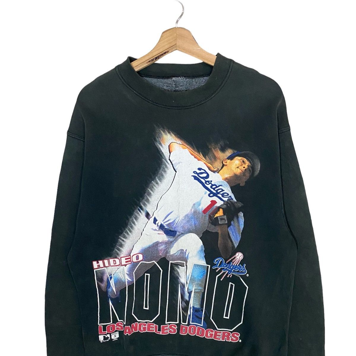 MLB × Vintage 🔥VINTAGES LA DODGERS MLB HIDEO NOMO BIG LOGO SWEATSHIRT Size US S / EU 44-46 / 1 - 2 Thumbnail