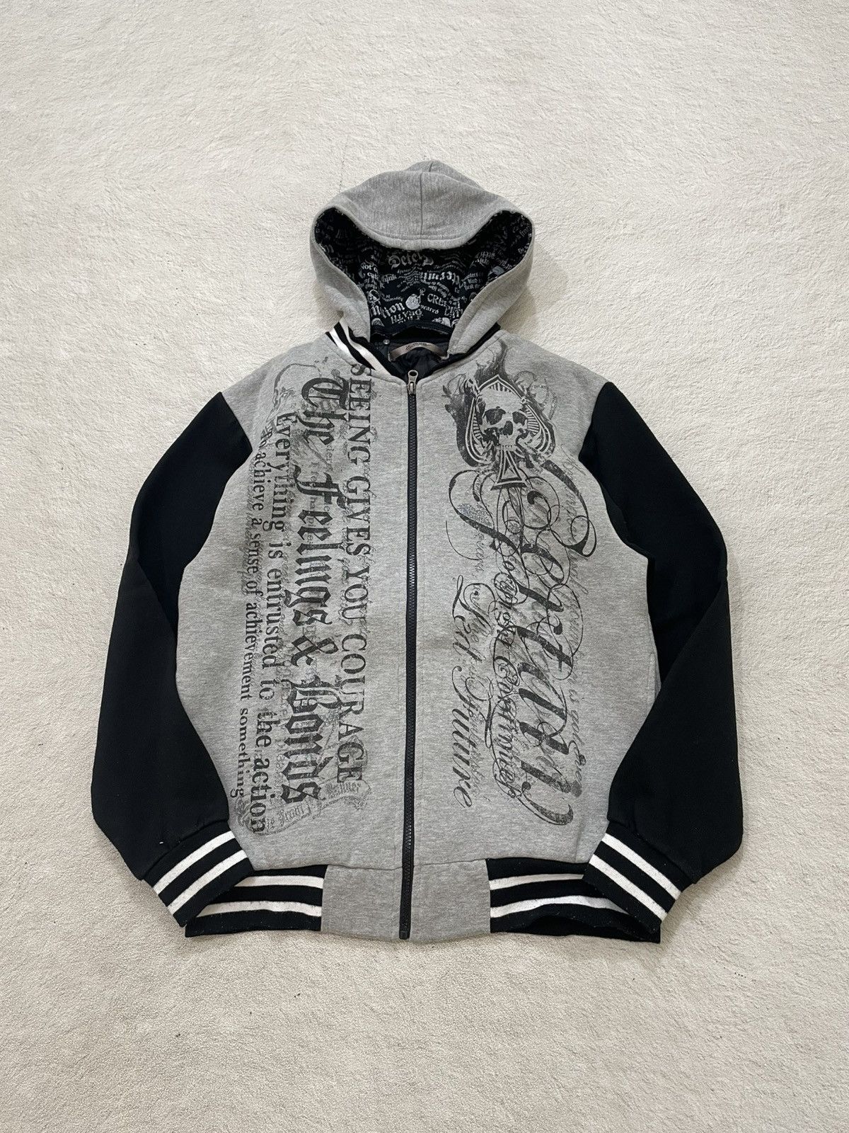 Japanese Brand 2000s Japanese Poem Hooded gothic Ifsix LGB hysteric Y2K Size US L / EU 52-54 / 3 - 1 Thumbnail