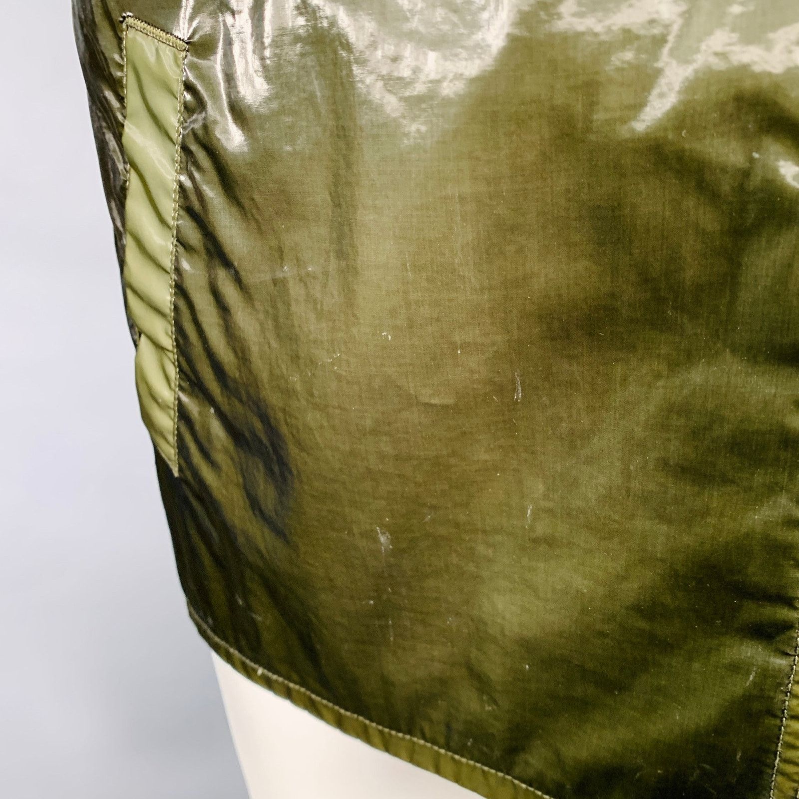 MR & MRS ITALY MR & MRS XS Green Olive Shimmery Cotton Blend Parka Jacket Size US XS / EU 42 / 0 - 9 Thumbnail