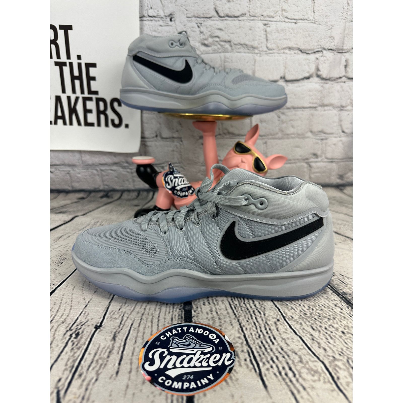 Nike Nike Air Zoom GT Hustle 2 TB Basketball Shoes Mens 9.5 Gray Size US 9.5 / EU 42-43 - 1 Thumbnail