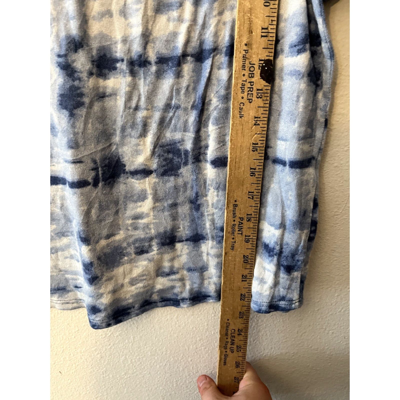 Lucky Brand Lucky Brand Sleep Shirt L Blue Tie Dye Short Sleeve Womens Shirt Size L / US 10 / IT 46 - 4 Thumbnail