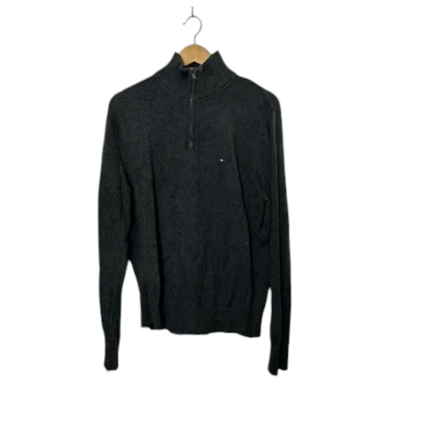 Tommy Hilfiger Tommy Hilfiger Gray 1/4 Zip Pullover Sweater Men's L Size US L / EU 52-54 / 3 - 1 Thumbnail