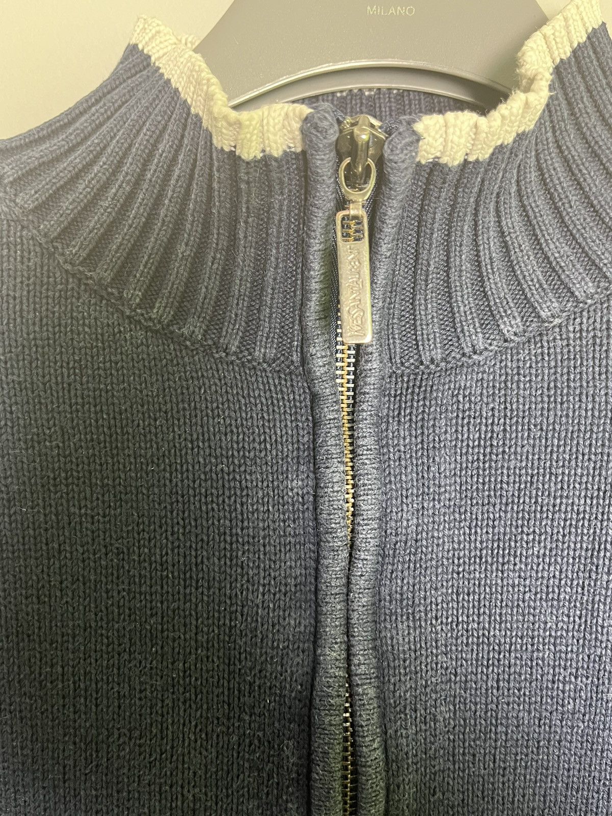 Yves Saint Laurent 🔹YVES SAINT LAURENT VINTAGE ZIP SWEATER Size US M / EU 48-50 / 2 - 4 Thumbnail