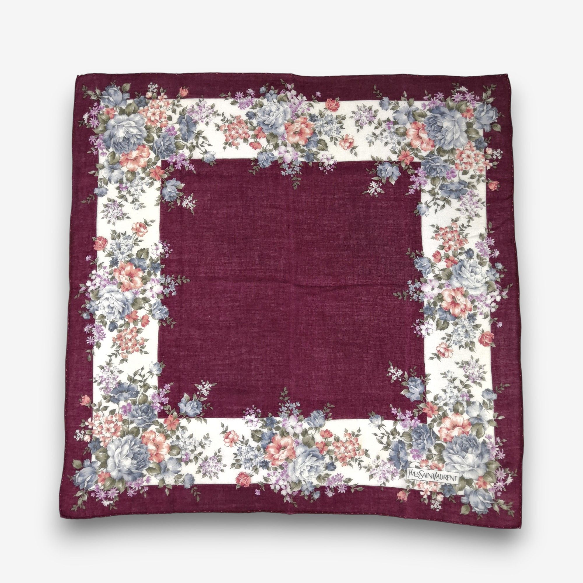 Vintage Vintage Yves Saint Laurent Handkerchief Neckerchief Bandana Size ONE SIZE - 2 Thumbnail