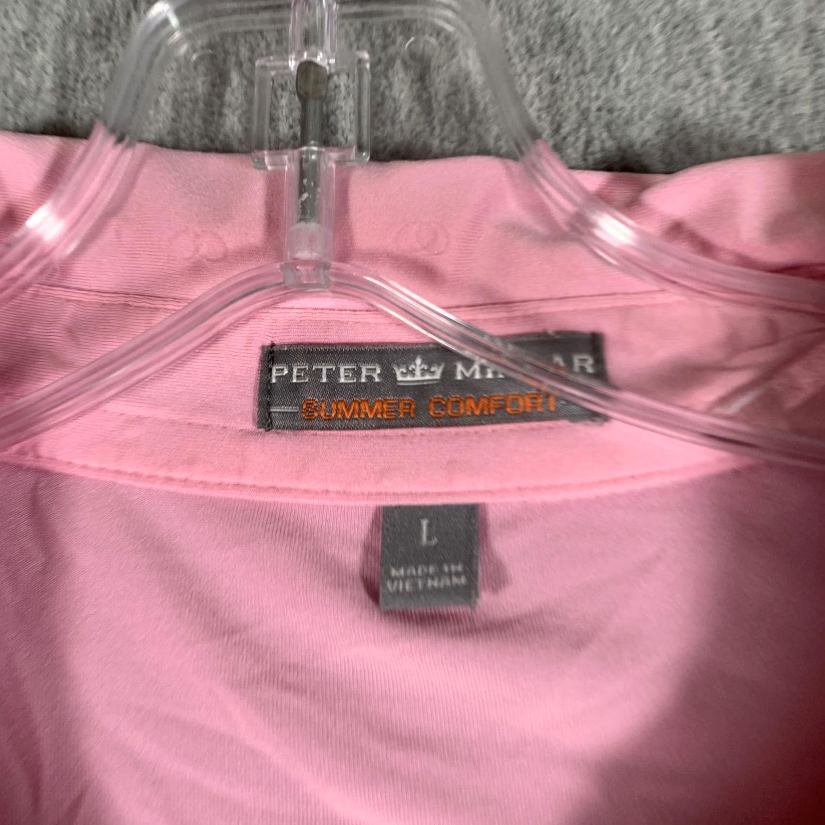 Peter Millar Peter Millar Polo Shirt Mens Large Pink Summer Comfort Golf Performance Stretch Shirt Size US L / EU 52-54 / 3 - 5 Thumbnail