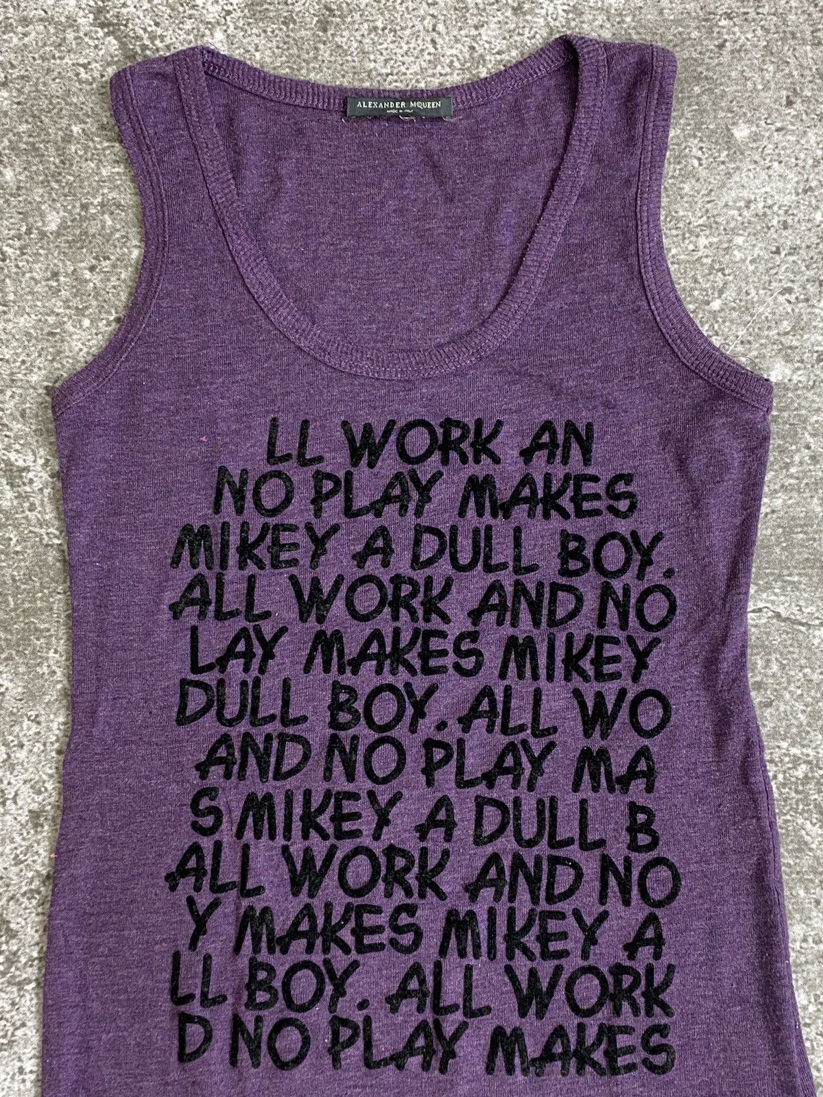 Alexander McQueen Alexander Mcqueen poem tank top Size US M / EU 48-50 / 2 - 2 Thumbnail