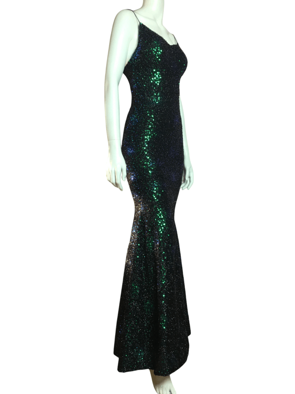 Other Vlora & Kaltrina Evening Gown Green Sparkle Dress Size S / US 4 / IT 40 - 2 Thumbnail
