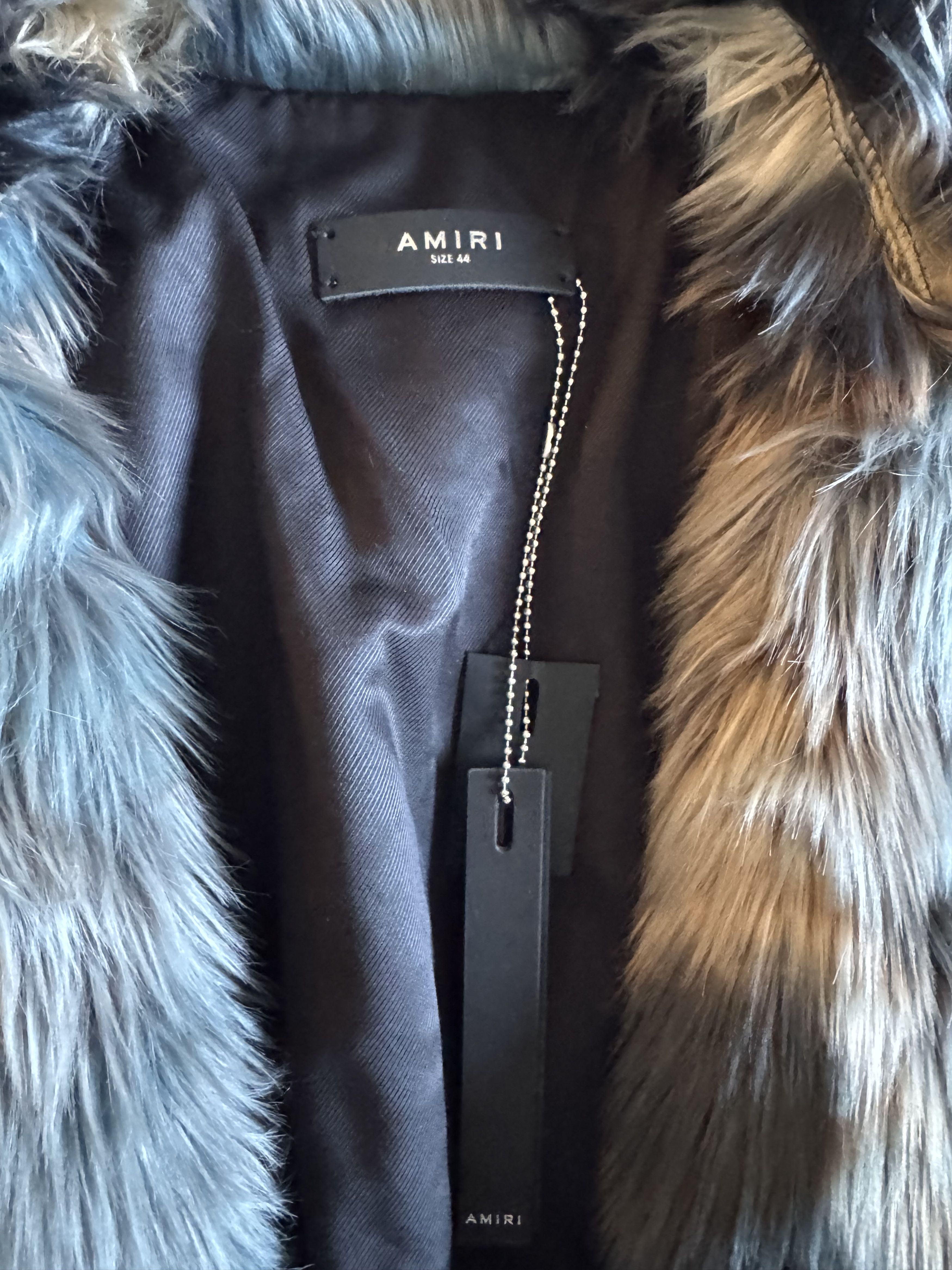 Amiri AW23 Tie Dye Faux Fur Peacoat Size US S / EU 44-46 / 1 - 5 Thumbnail