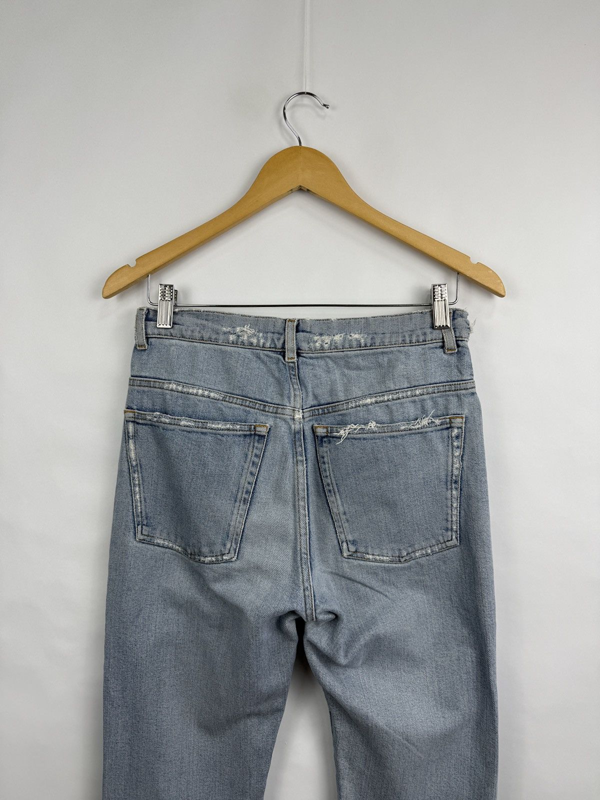 Acne Studios 🇺🇸 Acne Studios Width Flare Jeans Lita Indigo Fray Flared Size 27" / US 4 / IT 40 - 11 Thumbnail