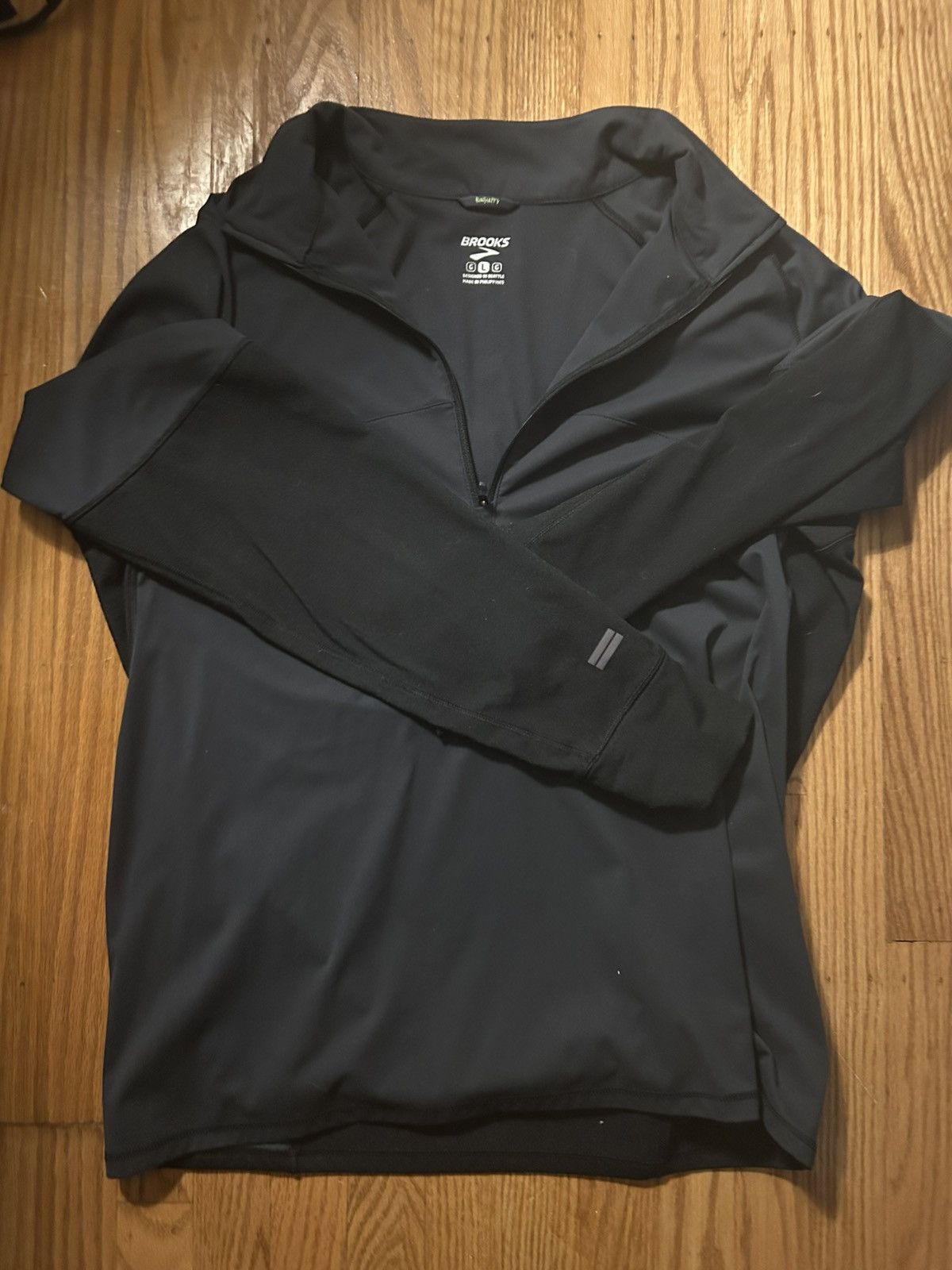 Brooks Brooks Run Happy Gray Drilayer Jacket Mens Size Large Size US L / EU 52-54 / 3 - 1 Thumbnail