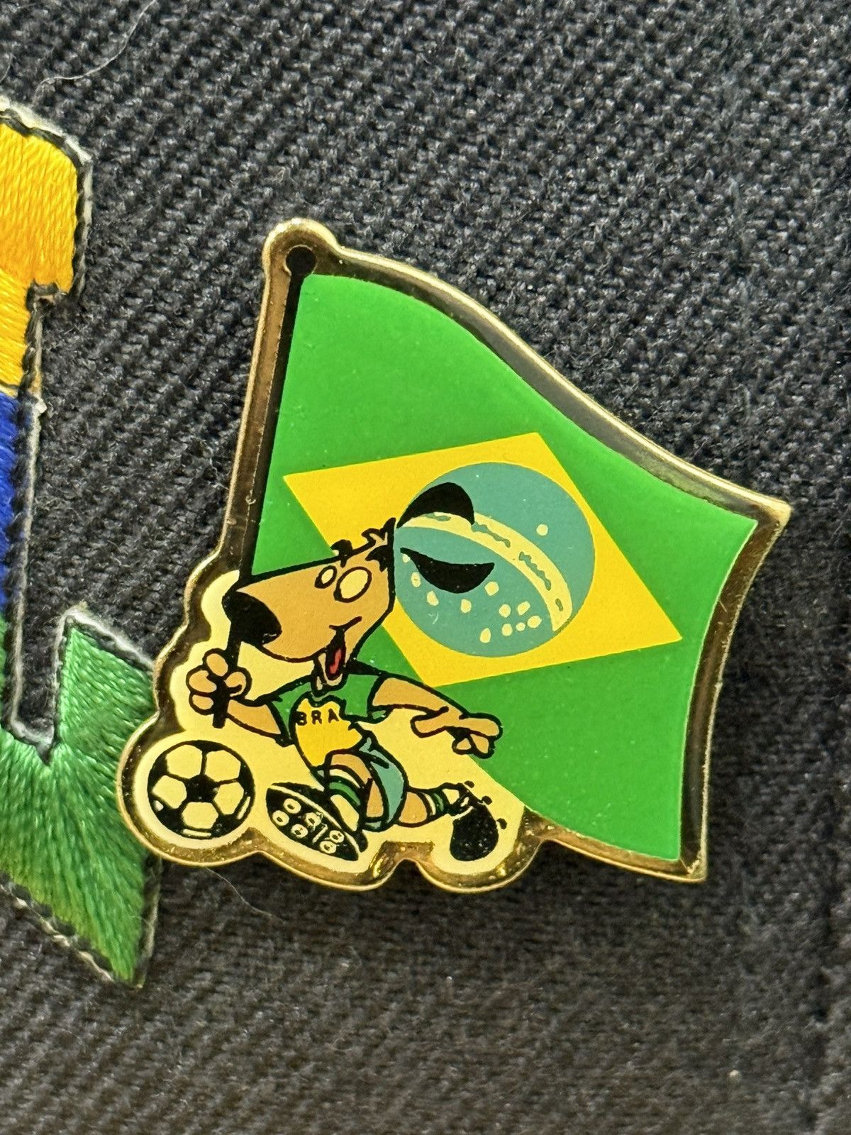 Vintage RARE Vintage Brazil World Cup 1994 Snapback Hat w/ Pins Size ONE SIZE - 3 Thumbnail