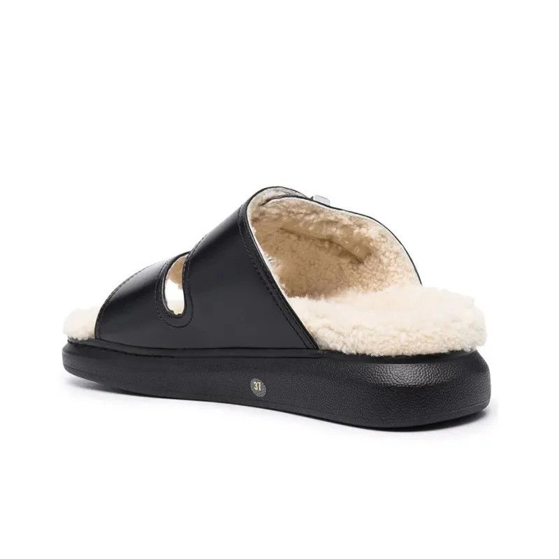 Alexander McQueen o1y0225 Slides in Black Size US 5 / IT 35 - 3 Thumbnail
