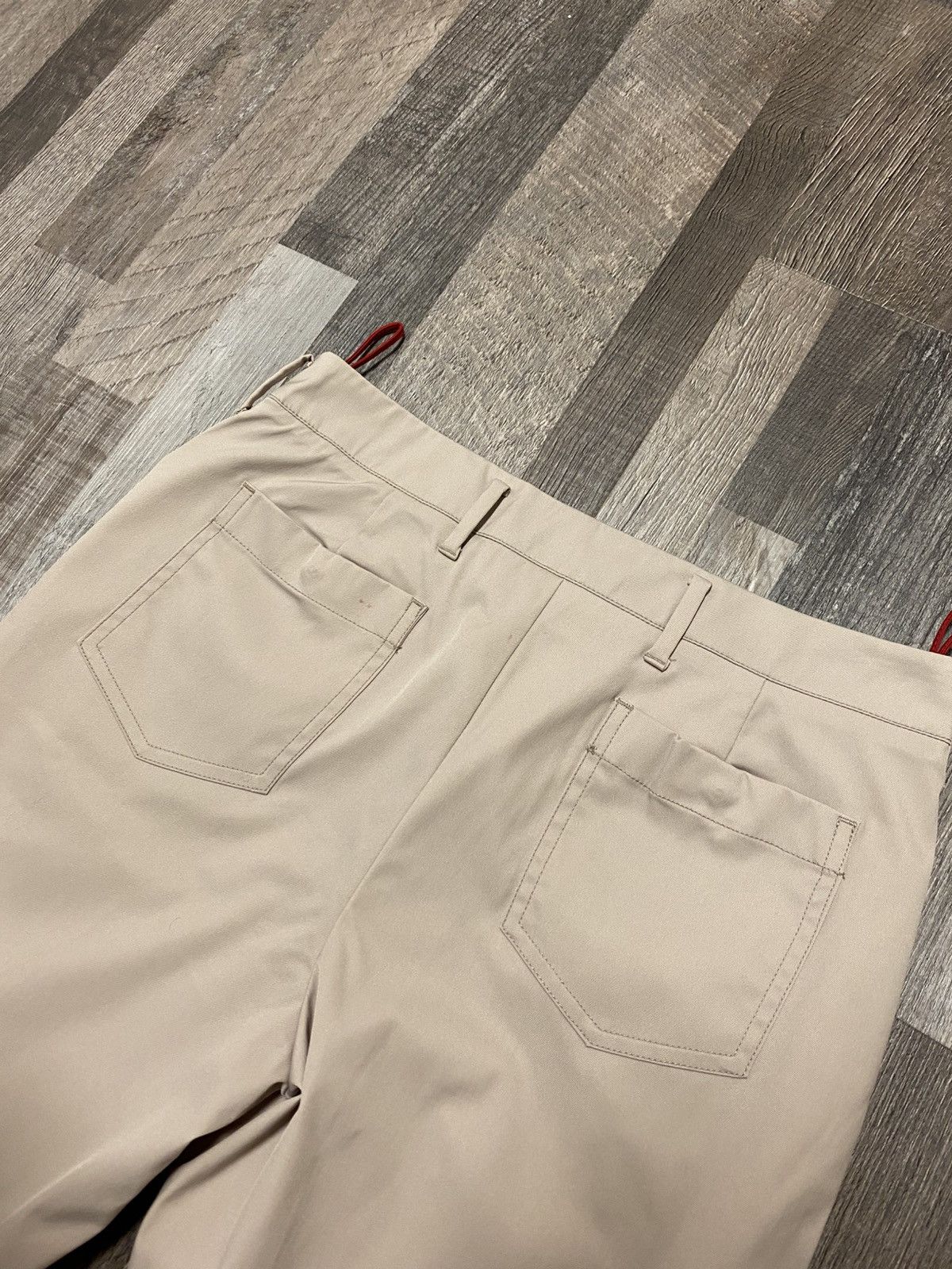 Prada Prada Linea Rossa Trousers Khaki Pants Red Tab Rare Size US 26 / EU 42 - 11 Thumbnail