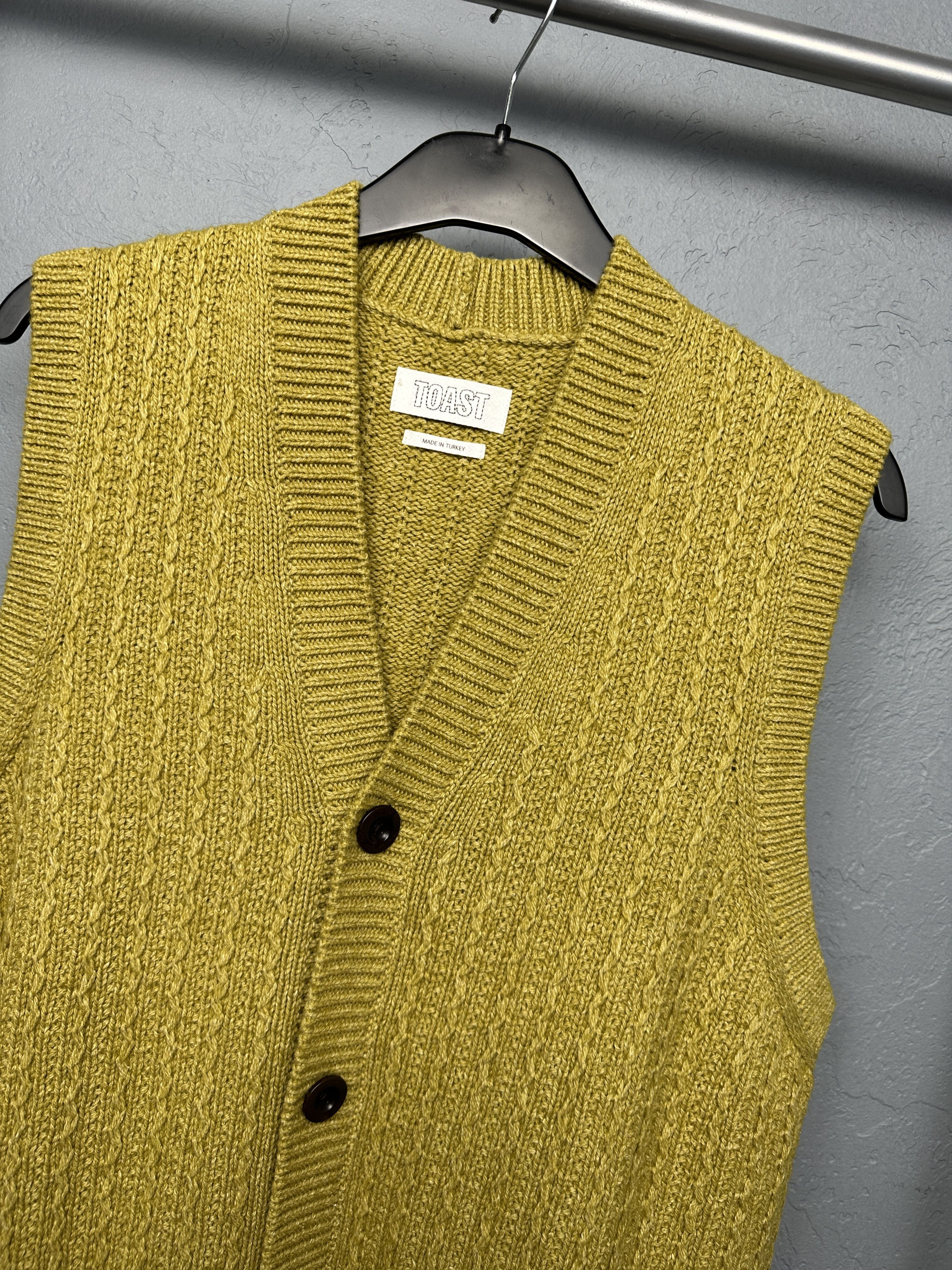 Other Toast Womens Wool Cotton Knit Waistcoat Vest Size M / US 6-8 / IT 42-44 - 2 Thumbnail