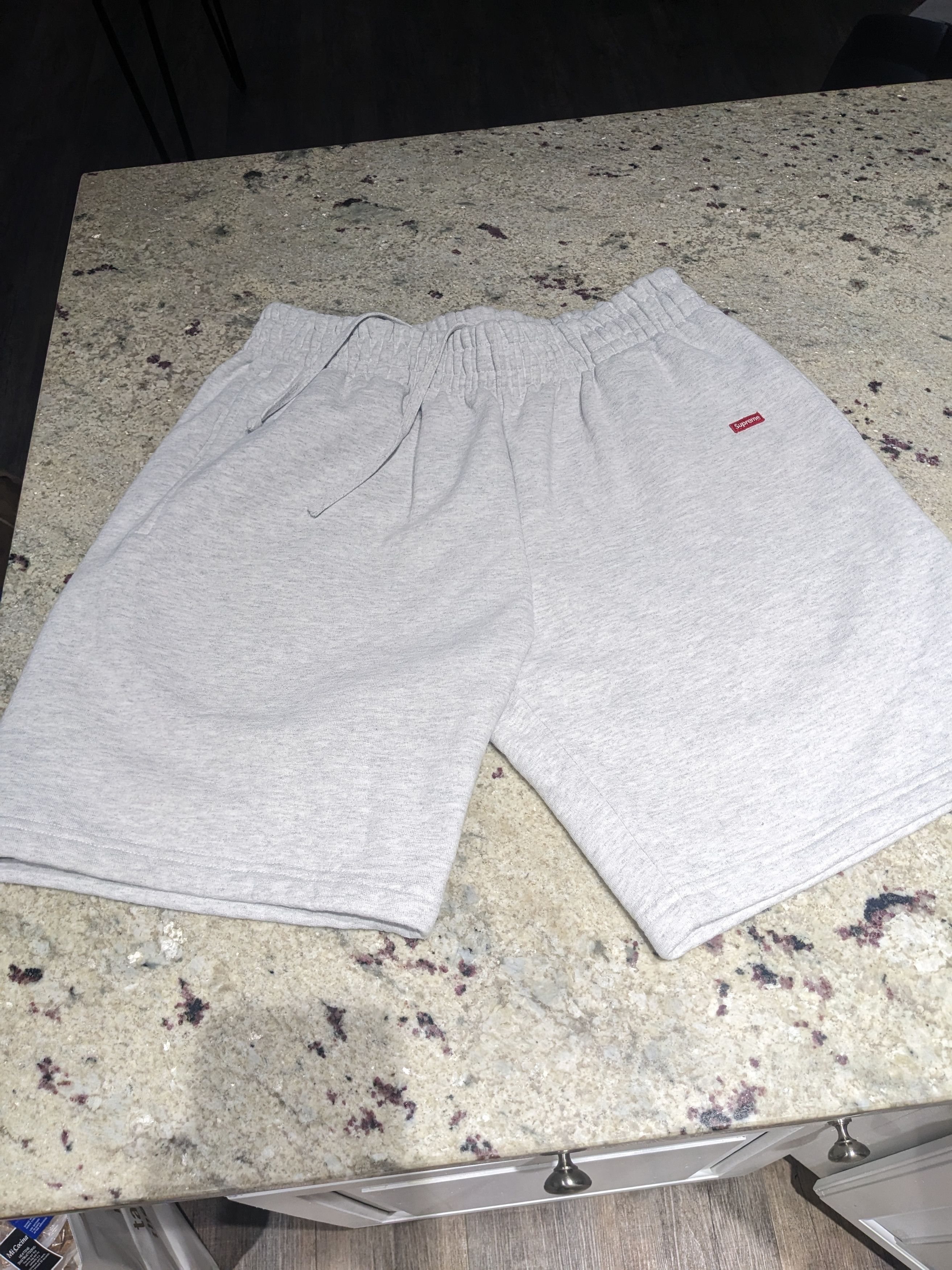 Supreme Ash Grey Supreme Small Box Sweatshort Size Small | Grailed