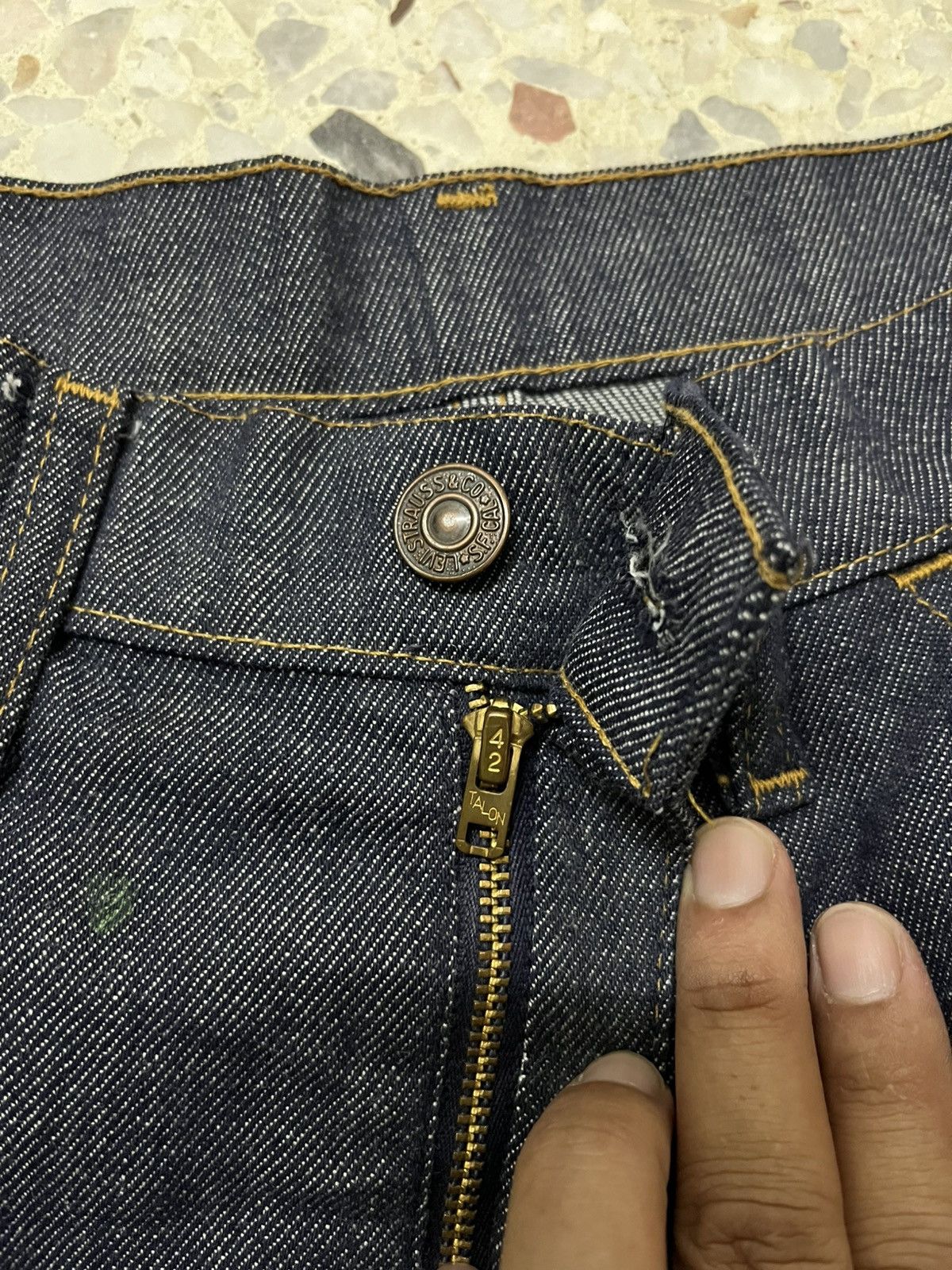 Levi's vintage 70s levis 646 bell bottom button #10 talon zipper Size US 33 - 4 Thumbnail