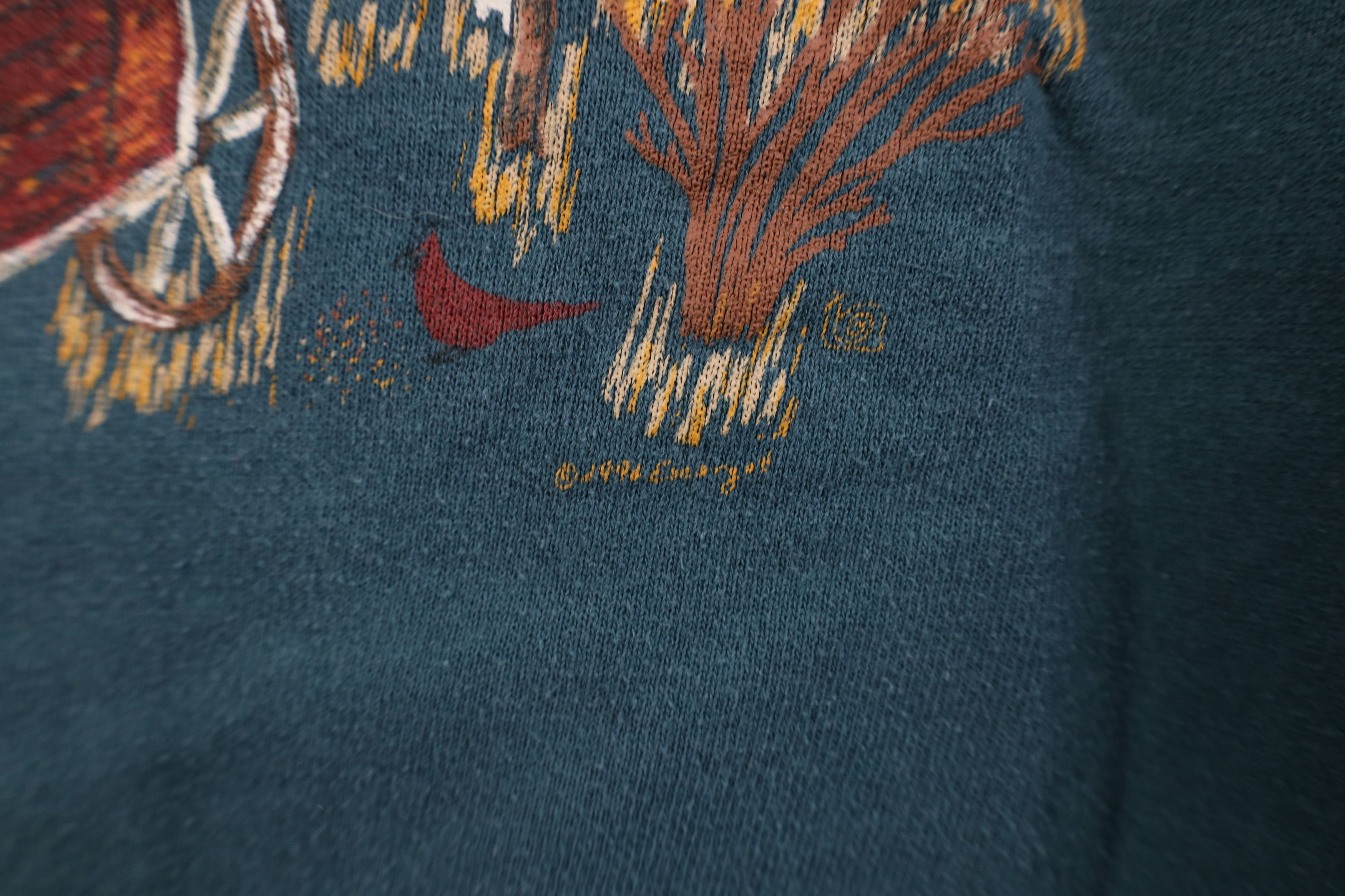 Vintage Vintage 90s Streetwear Country Fall Leaf Sweatshirt USA Size XXL / US 16-18 / IT 52-54 - 5 Thumbnail