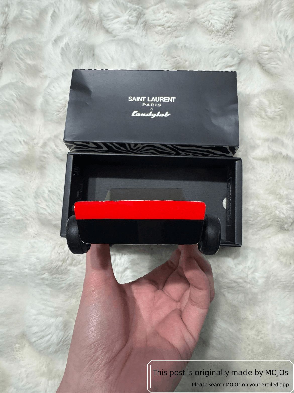 Saint Laurent Paris Saint Laurent Paris Zebra Pattern Wood Car Model Size ONE SIZE - 5 Thumbnail