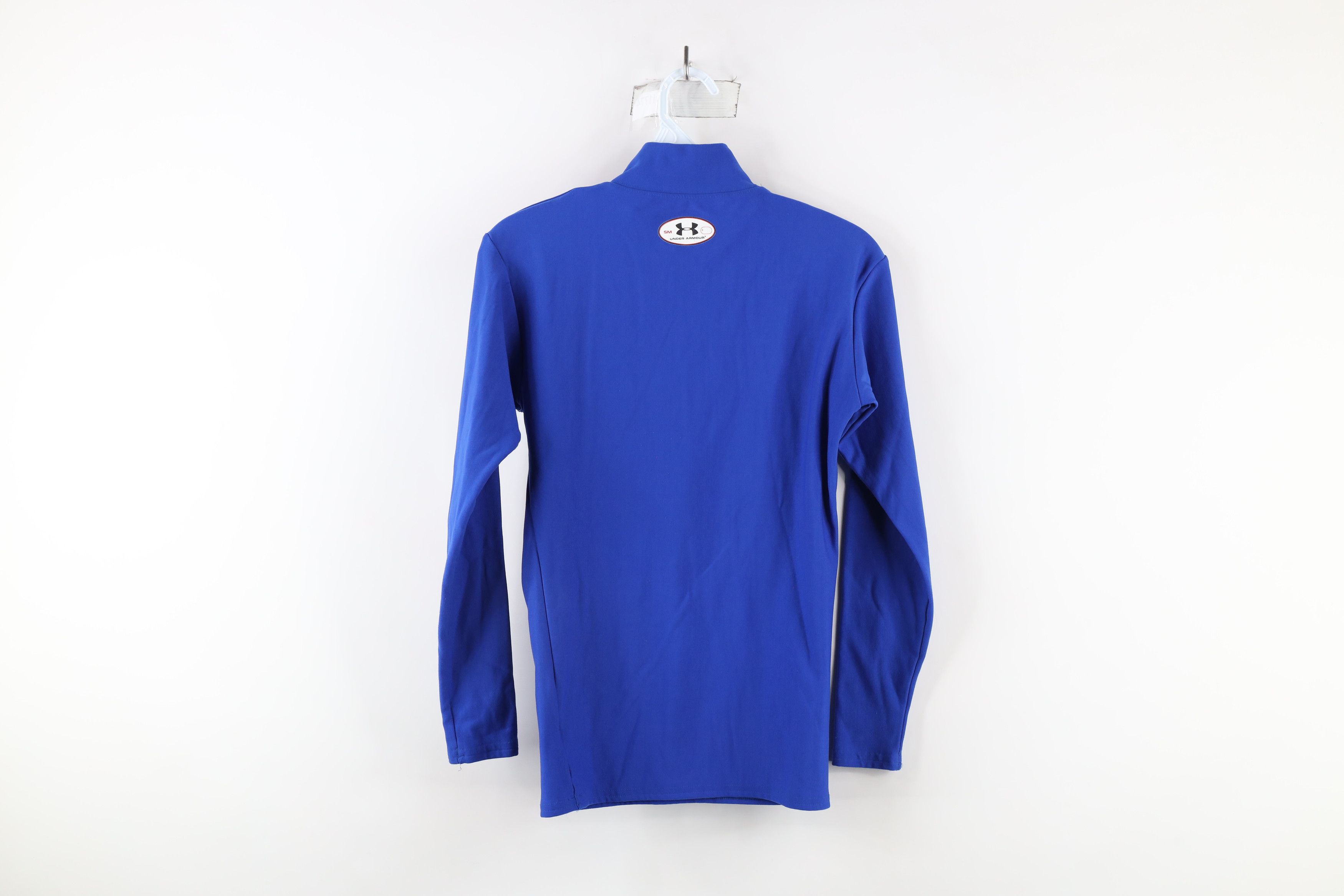 Under Armour × Vintage Under Armour Compression Mock Neck Training T-Shirt Blue Size US S / EU 44-46 / 1 - 9 Thumbnail