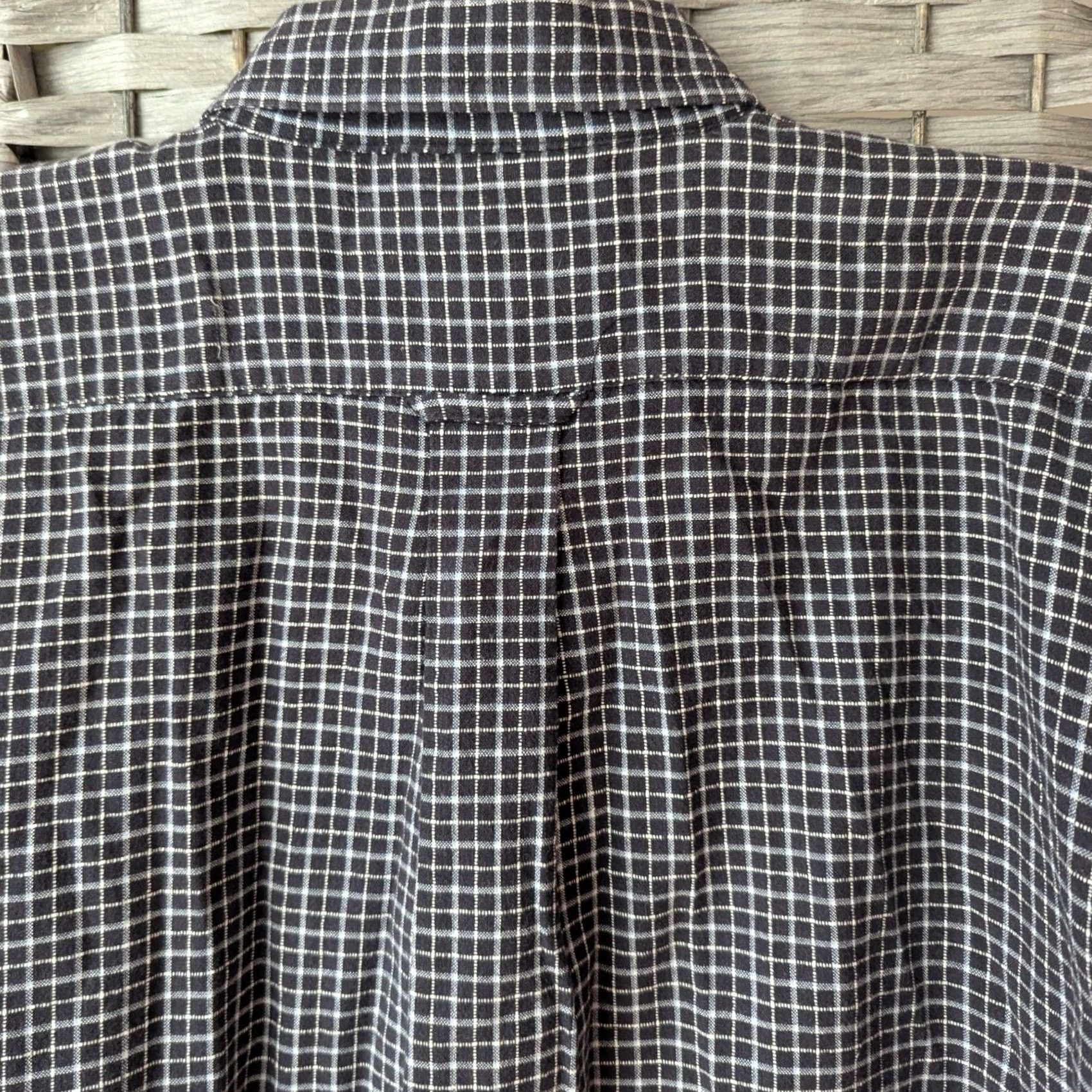 Big Dogs VINTAGE Big Dogs Button-Down Shirt Grid Short Sleeve Mens XL Black White Check/Embroidered Dog Logo Regular Fit (90s) Size US XL / EU 56 / 4 - 3 Thumbnail