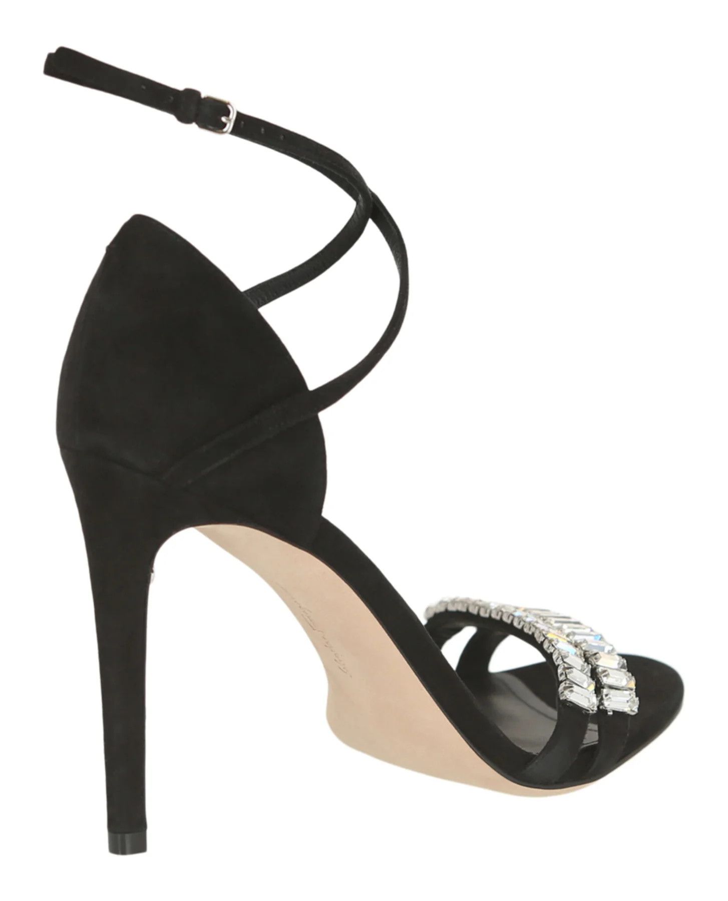 Salvatore Ferragamo o1y0426 Slingback Sandals in Black/Silver Size US 9.5 / IT 39.5 - 3 Thumbnail