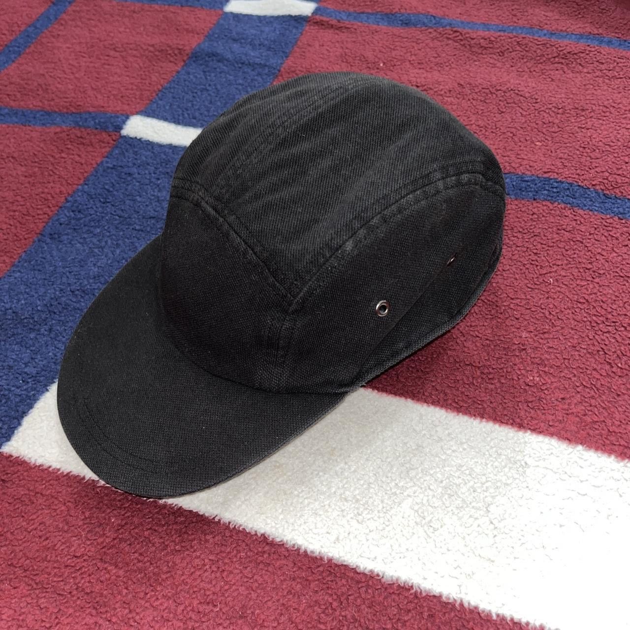 Lacoste × Supreme Supreme Lacoste Pique Knit Camp 5 panel faded black hat Cap Size ONE SIZE - 3 Thumbnail